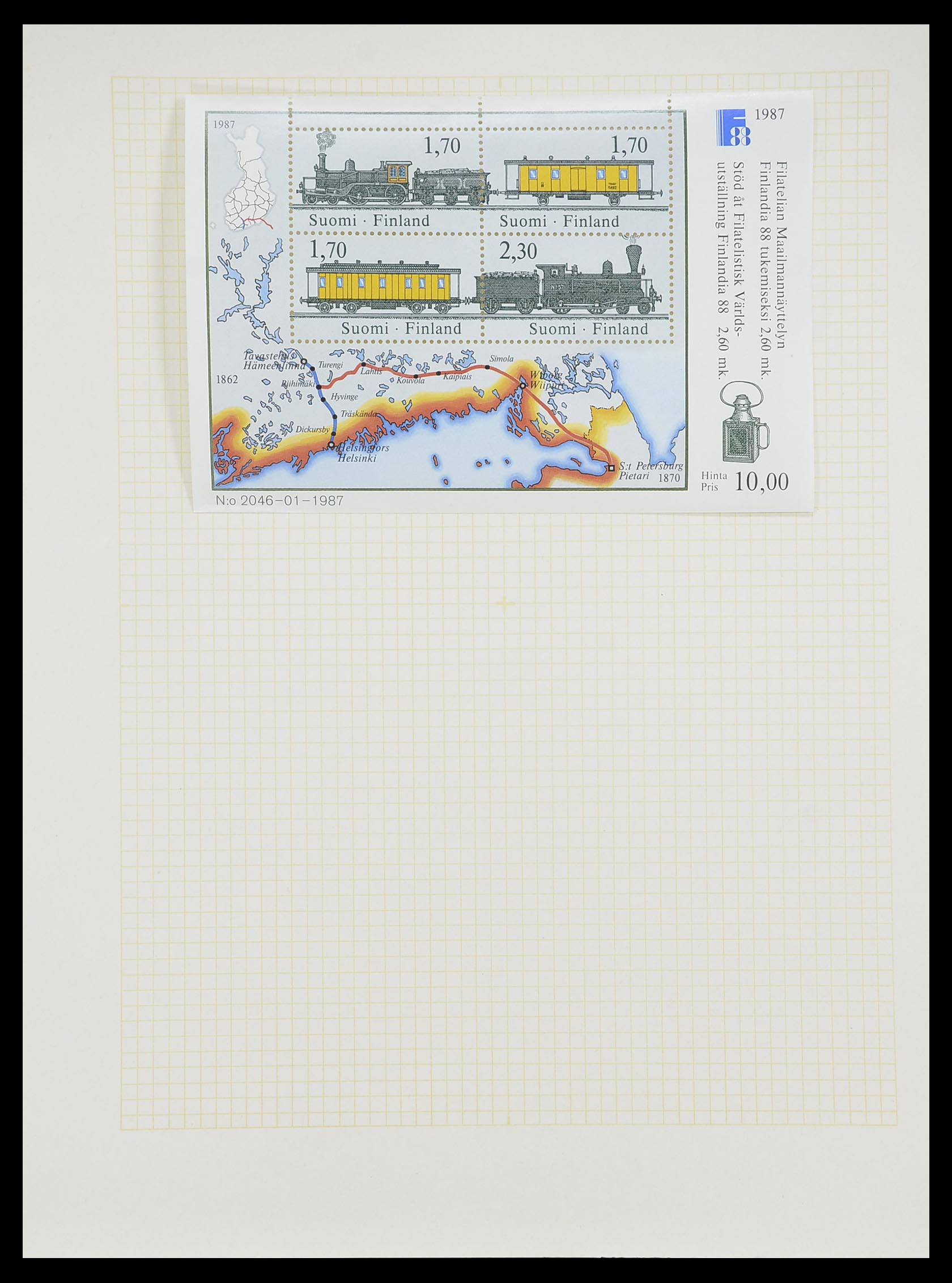 33401 173 - Postzegelverzameling 33401 Finland 1856-2003.