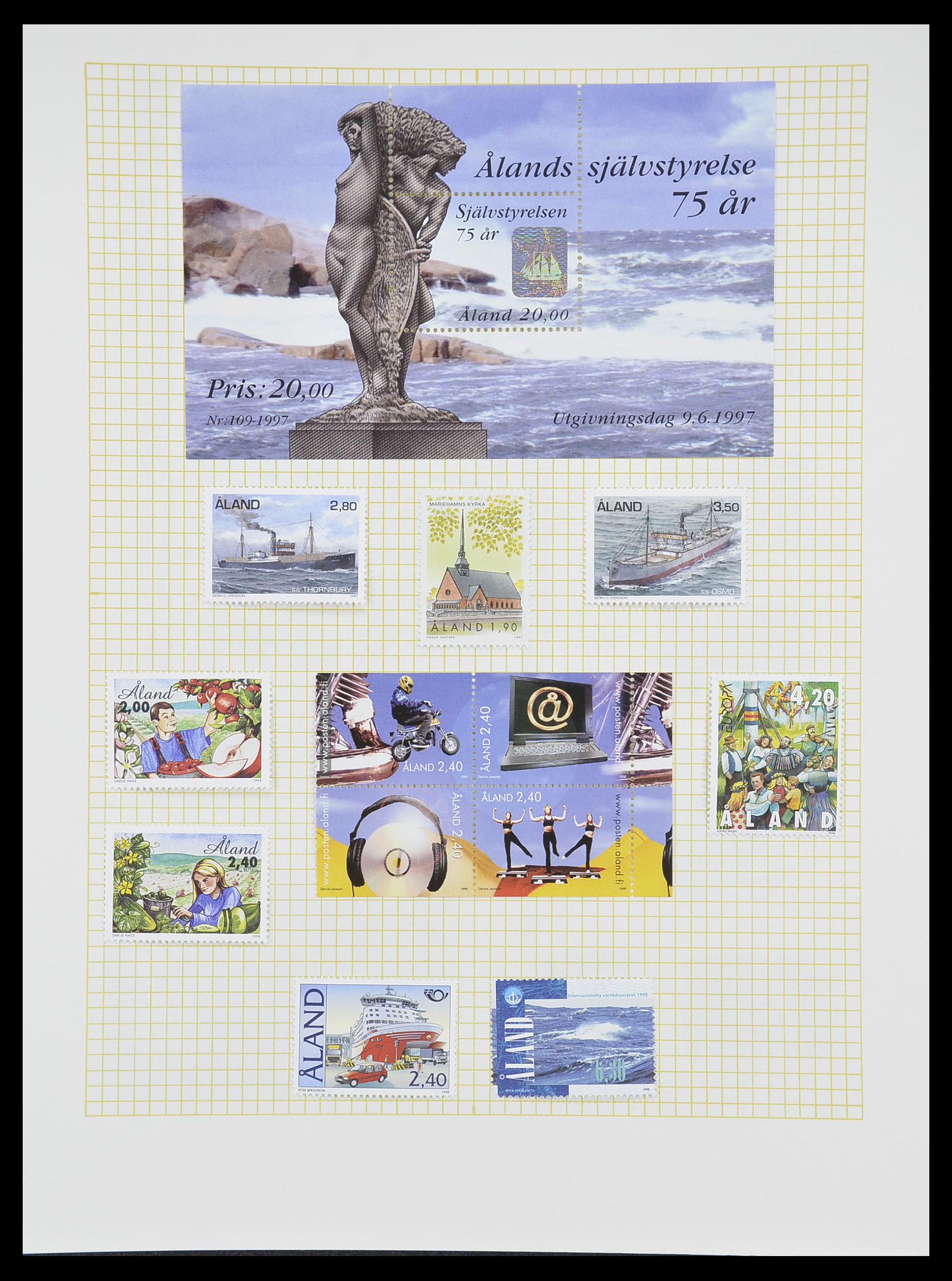 33401 191 - Stamp collection 33401 Finland 1856-2003.