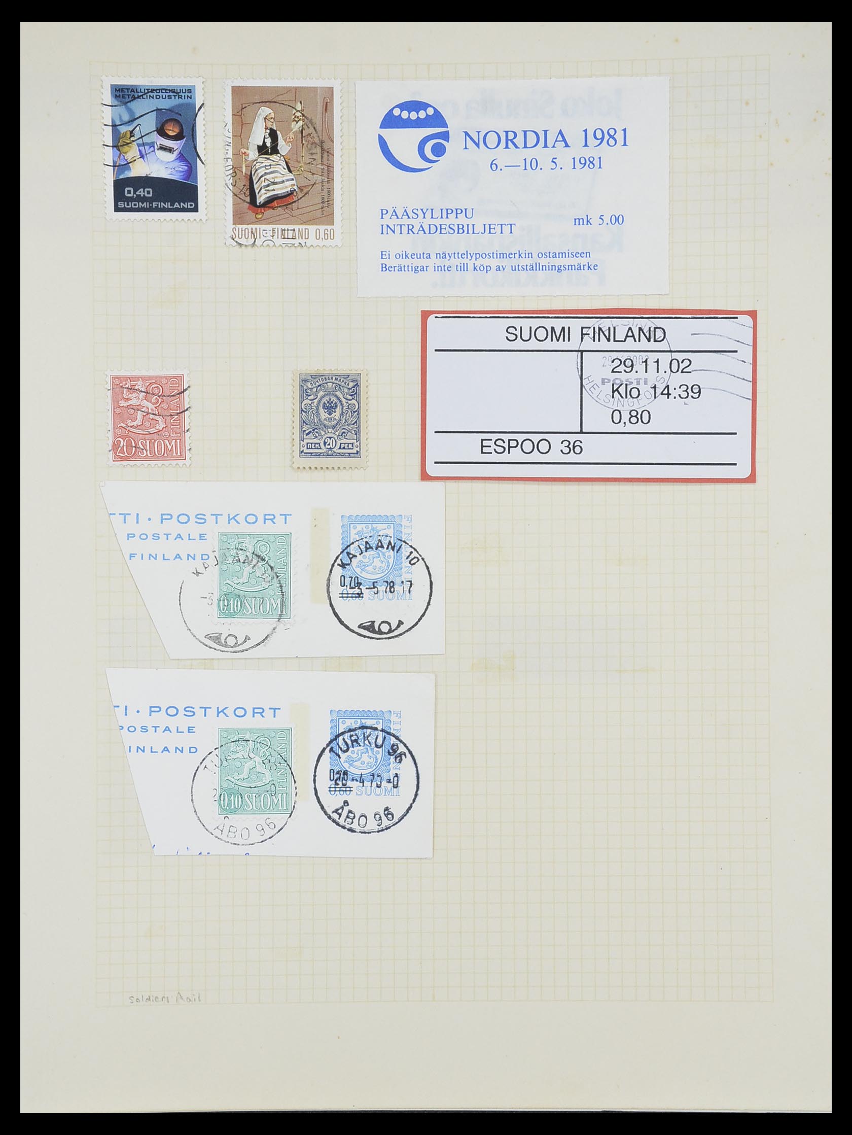 33401 212 - Postzegelverzameling 33401 Finland 1856-2003.