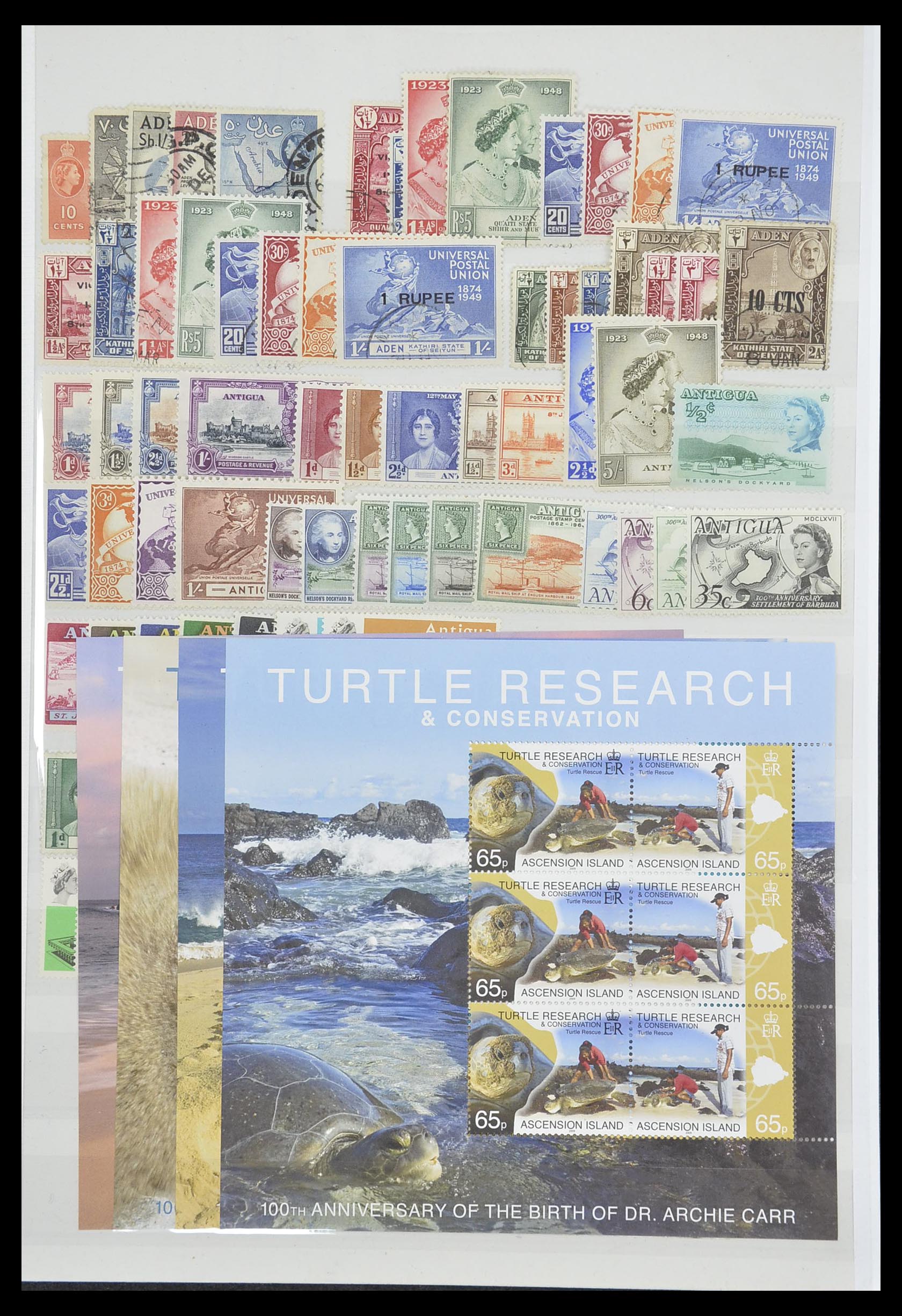 33403 005 - Postzegelverzameling 33403 Engeland en koloniën 1890-2000.