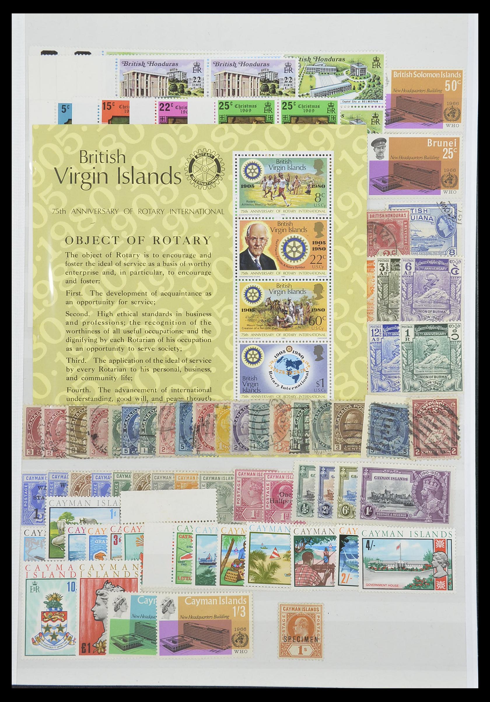 33403 009 - Postzegelverzameling 33403 Engeland en koloniën 1890-2000.