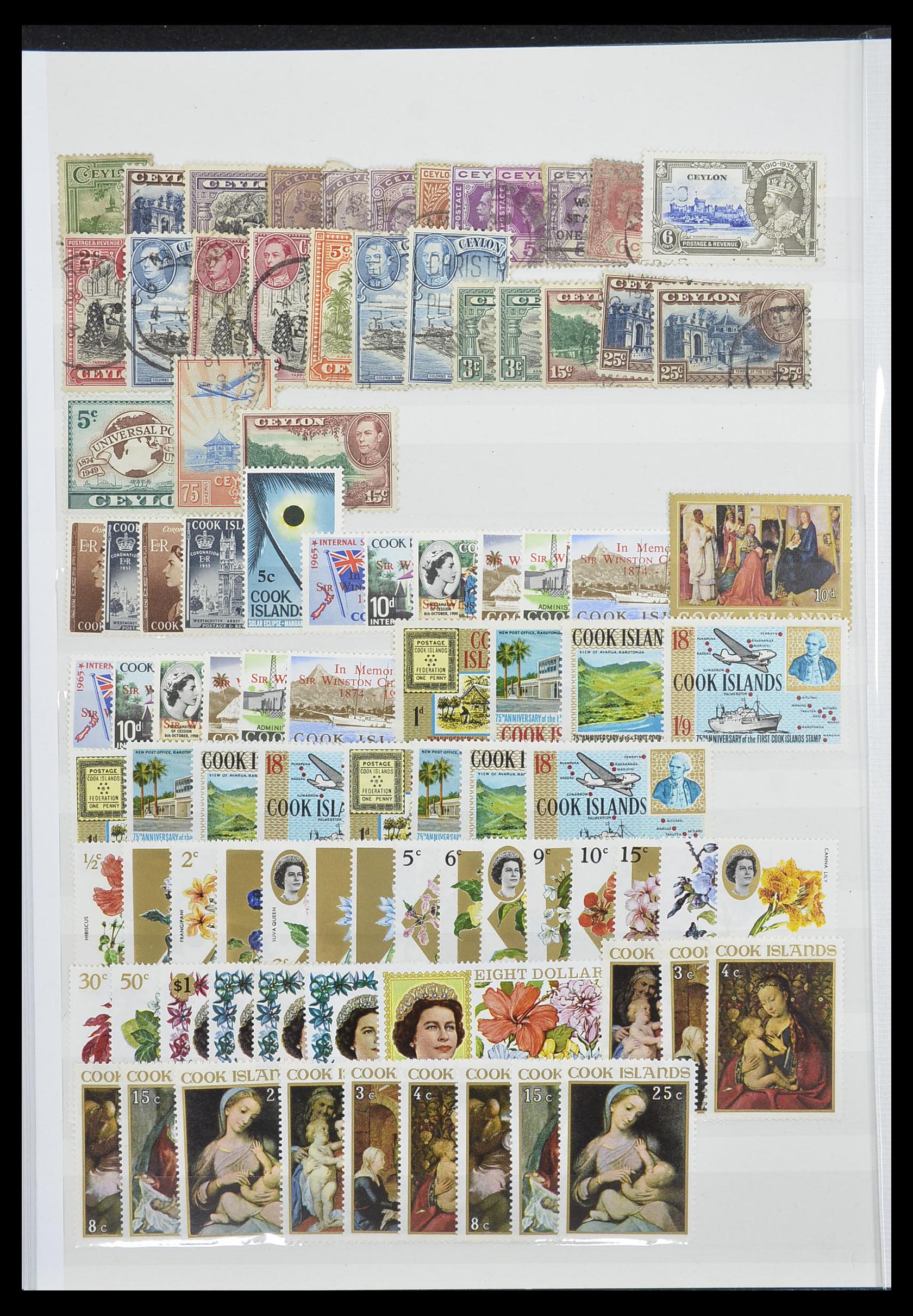33403 010 - Postzegelverzameling 33403 Engeland en koloniën 1890-2000.