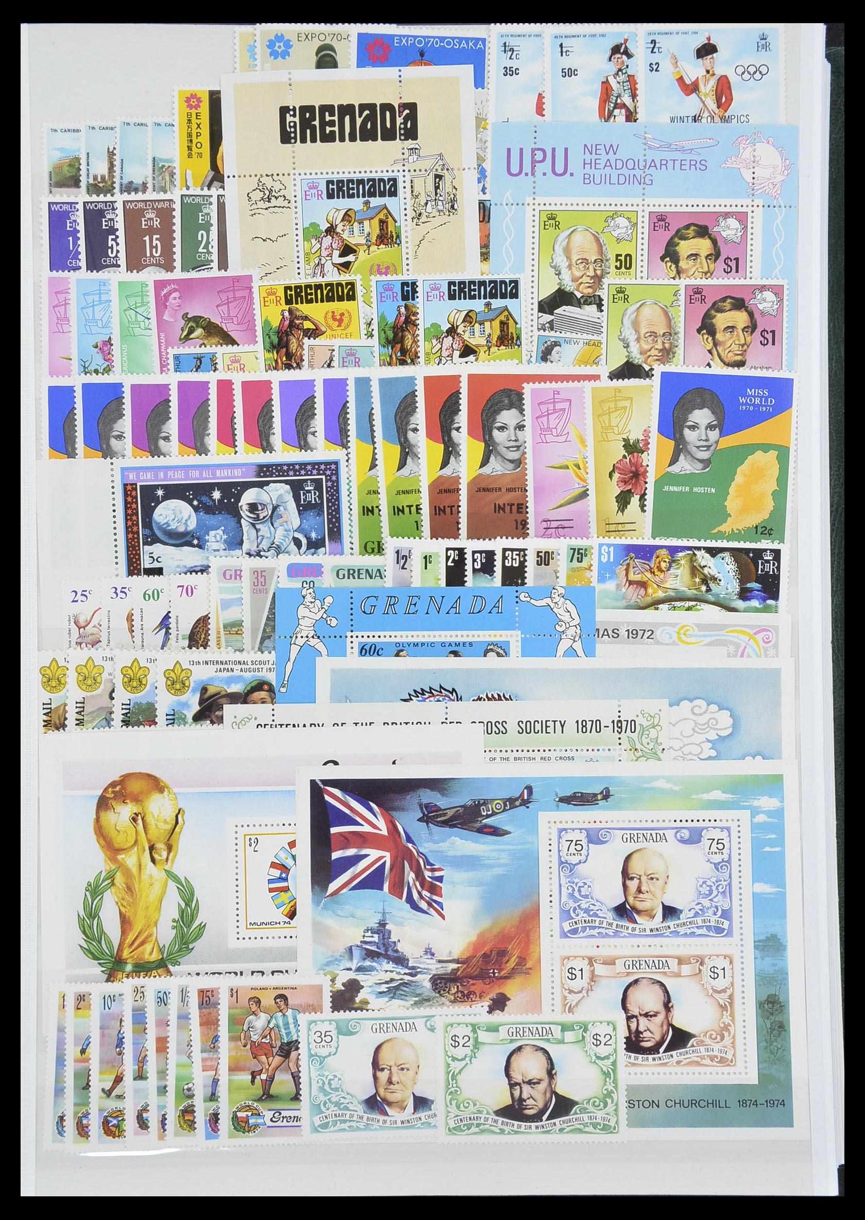 33403 017 - Postzegelverzameling 33403 Engeland en koloniën 1890-2000.