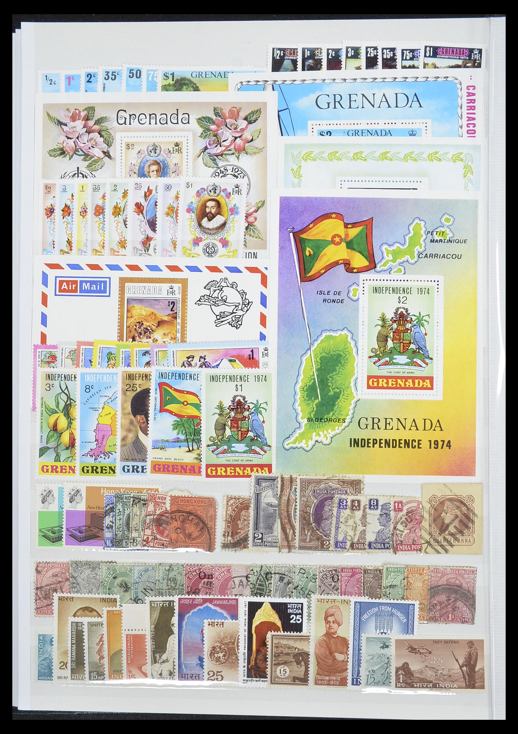 33403 018 - Postzegelverzameling 33403 Engeland en koloniën 1890-2000.