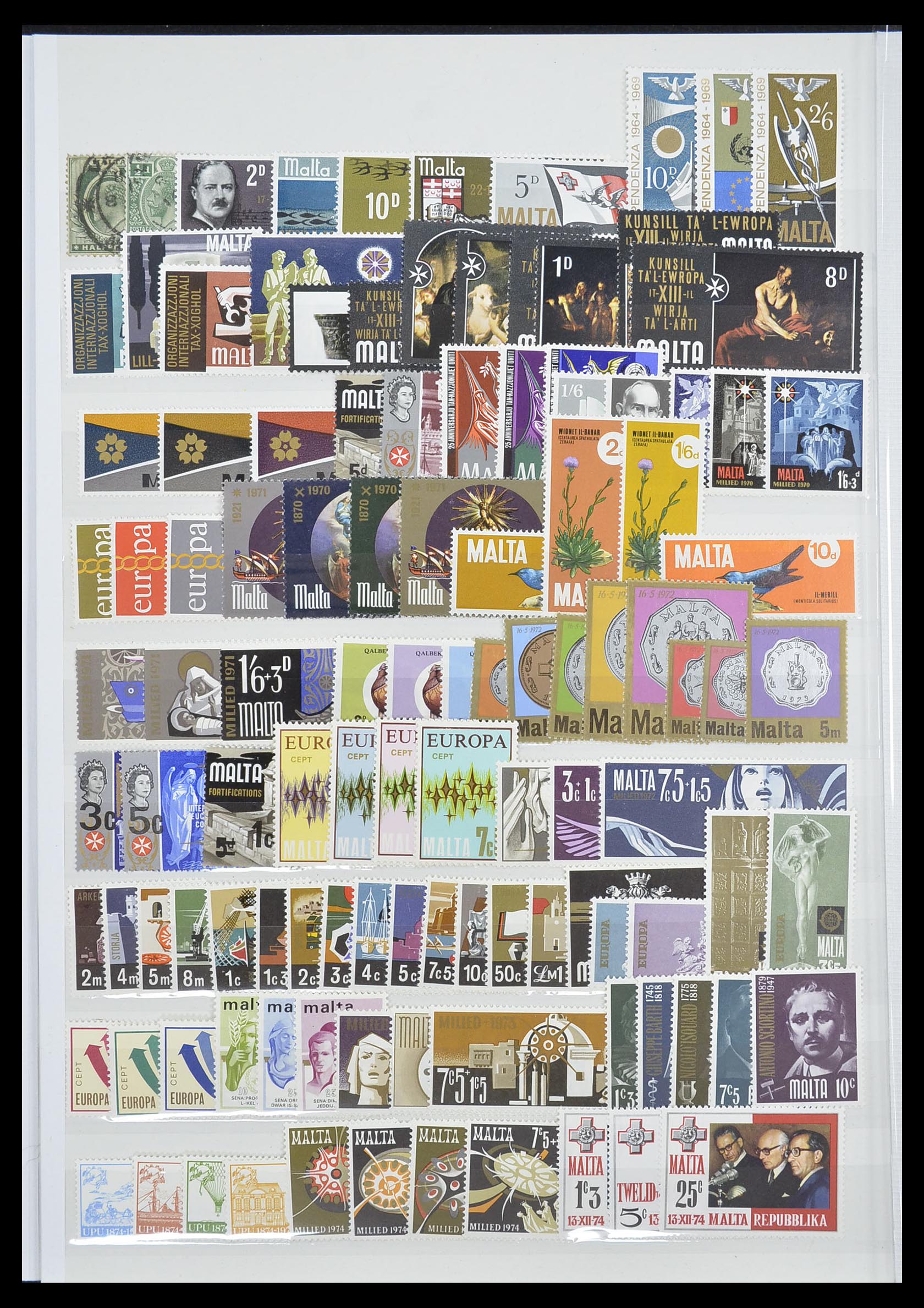 33403 020 - Postzegelverzameling 33403 Engeland en koloniën 1890-2000.