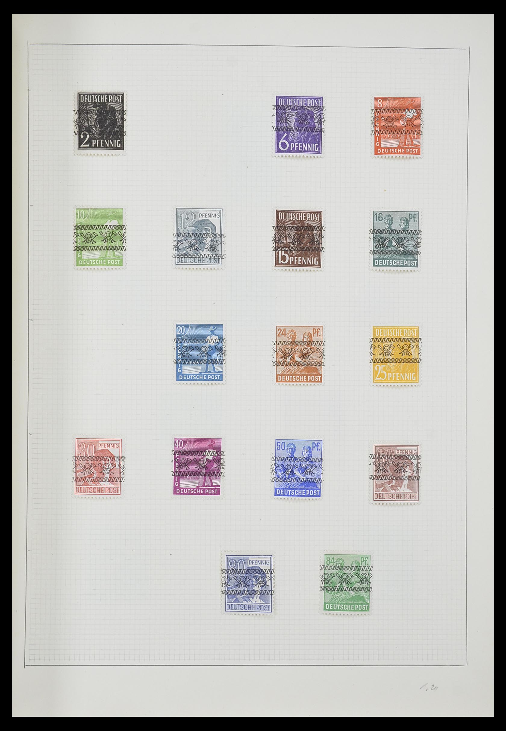 33406 019 - Postzegelverzameling 33406 Europese landen 1938-1955.