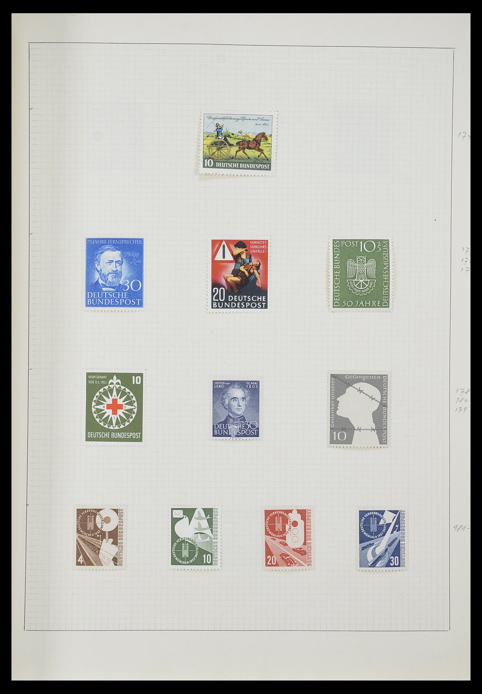 33406 028 - Postzegelverzameling 33406 Europese landen 1938-1955.