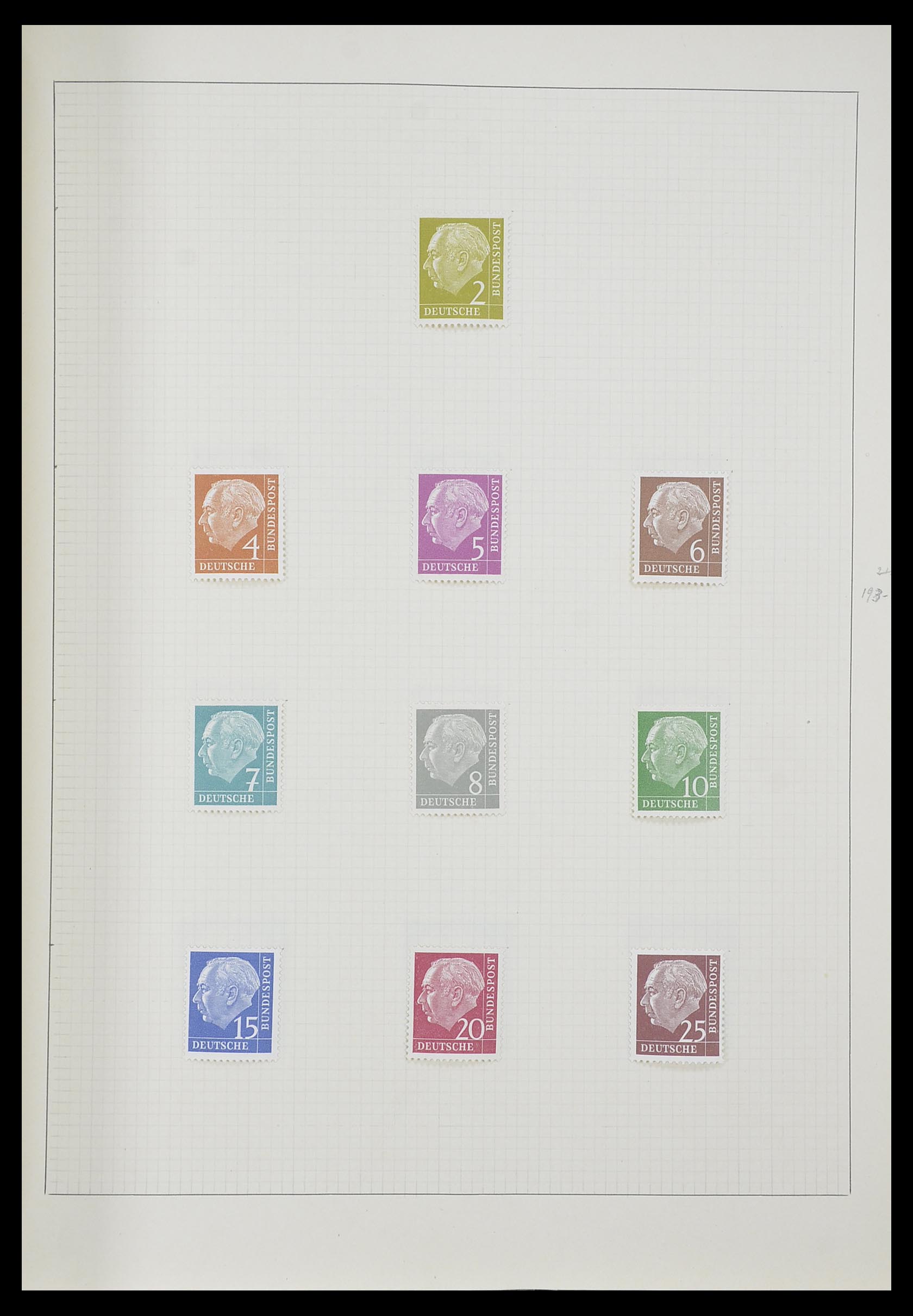 33406 030 - Postzegelverzameling 33406 Europese landen 1938-1955.