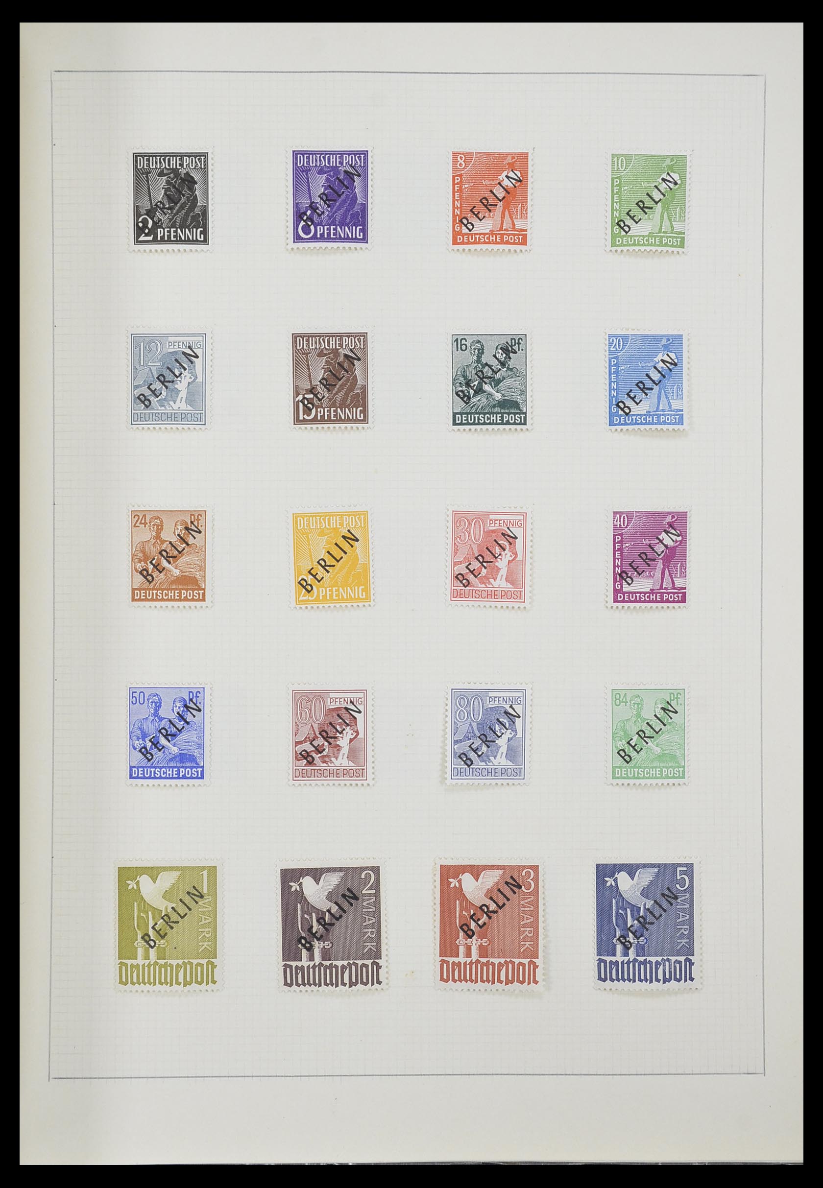 33406 034 - Postzegelverzameling 33406 Europese landen 1938-1955.