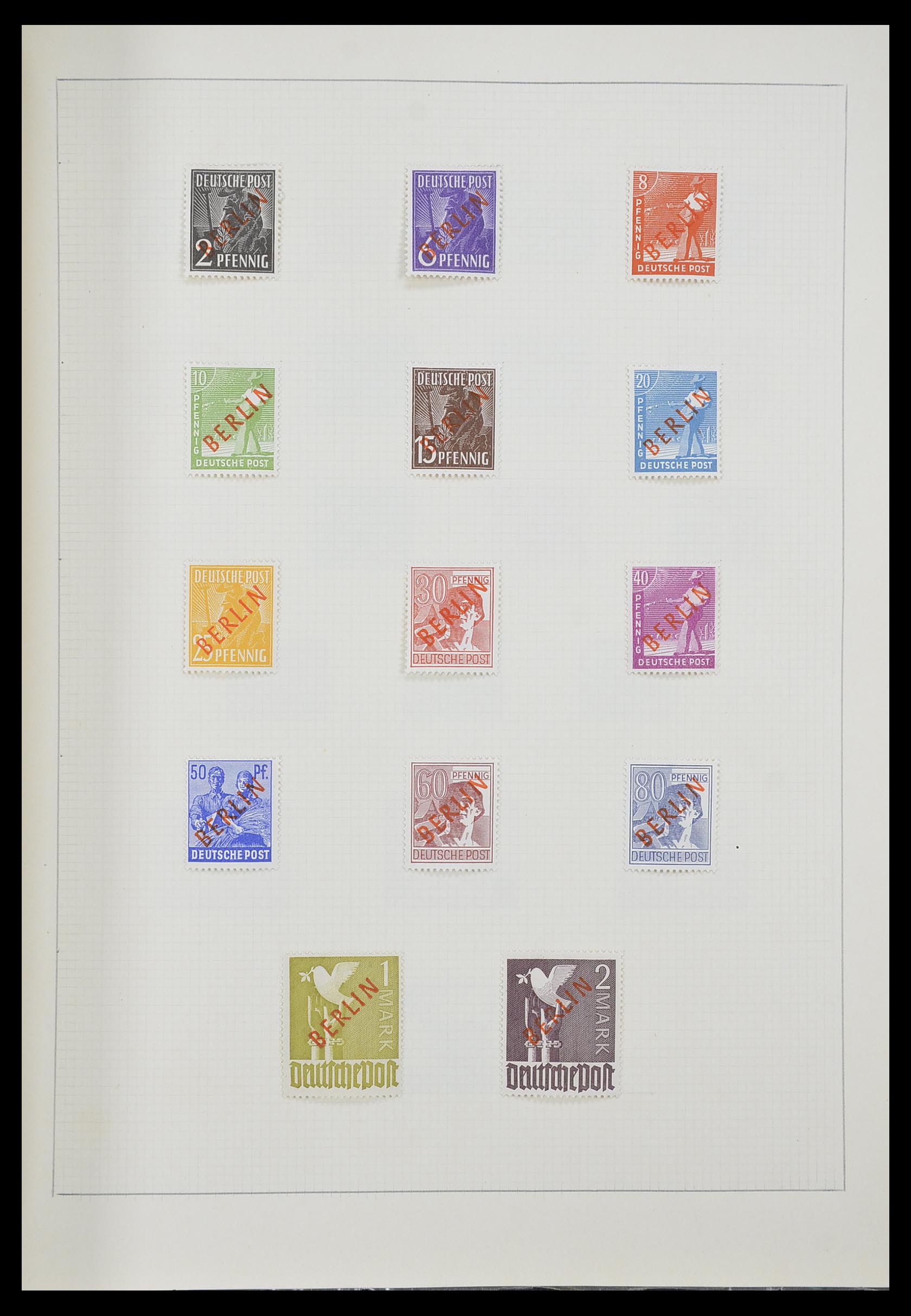 33406 035 - Postzegelverzameling 33406 Europese landen 1938-1955.