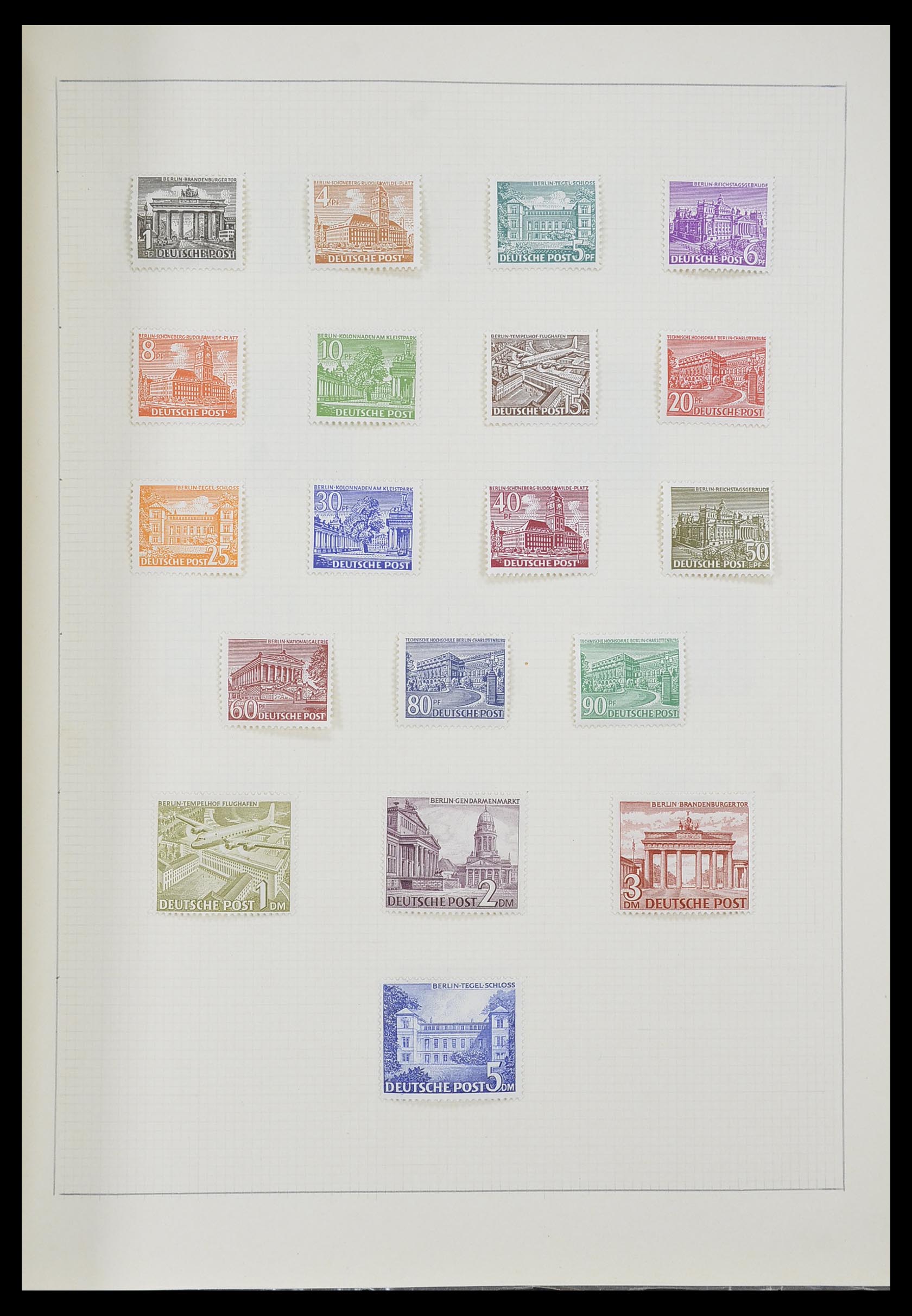 33406 036 - Postzegelverzameling 33406 Europese landen 1938-1955.