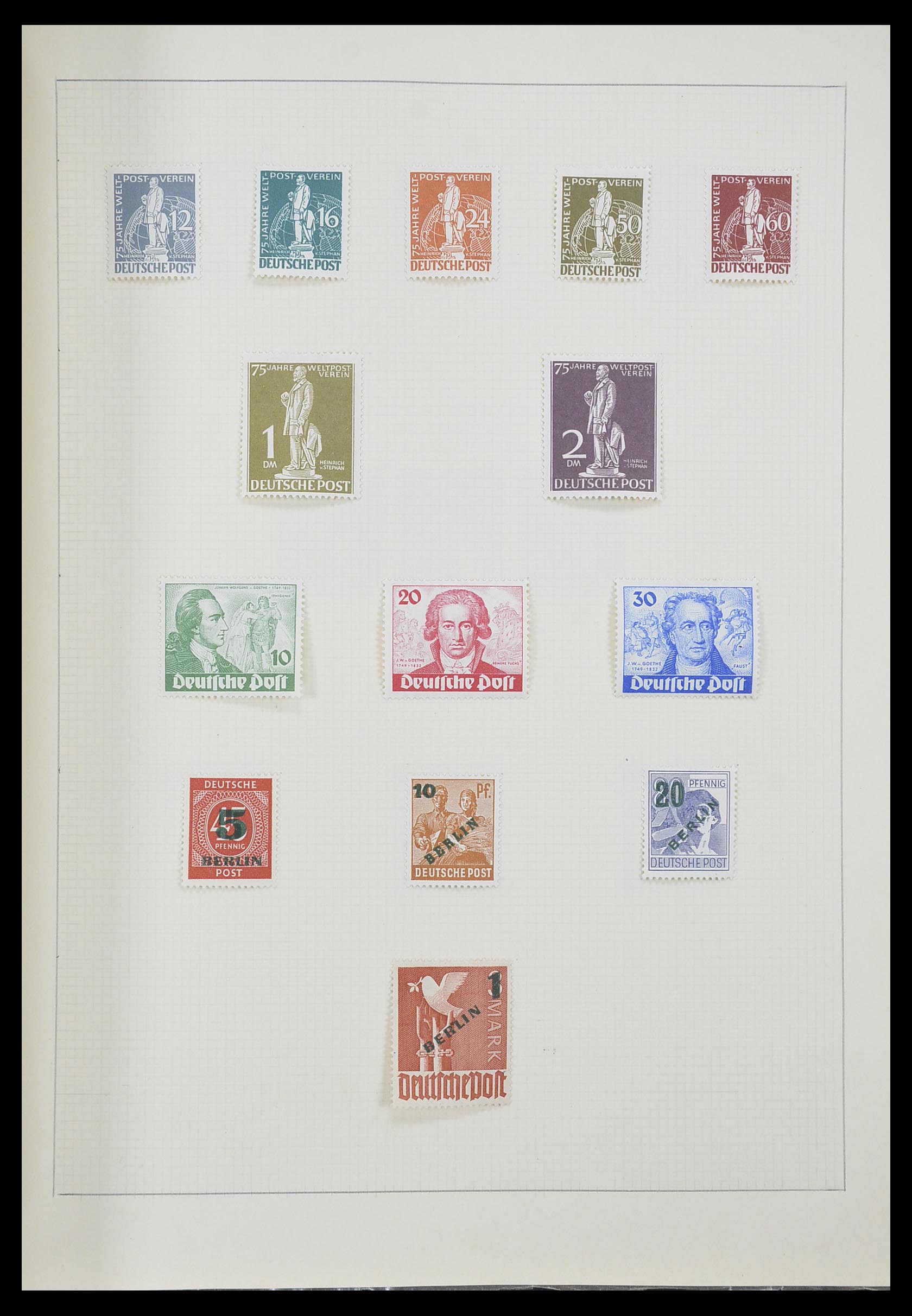 33406 037 - Postzegelverzameling 33406 Europese landen 1938-1955.