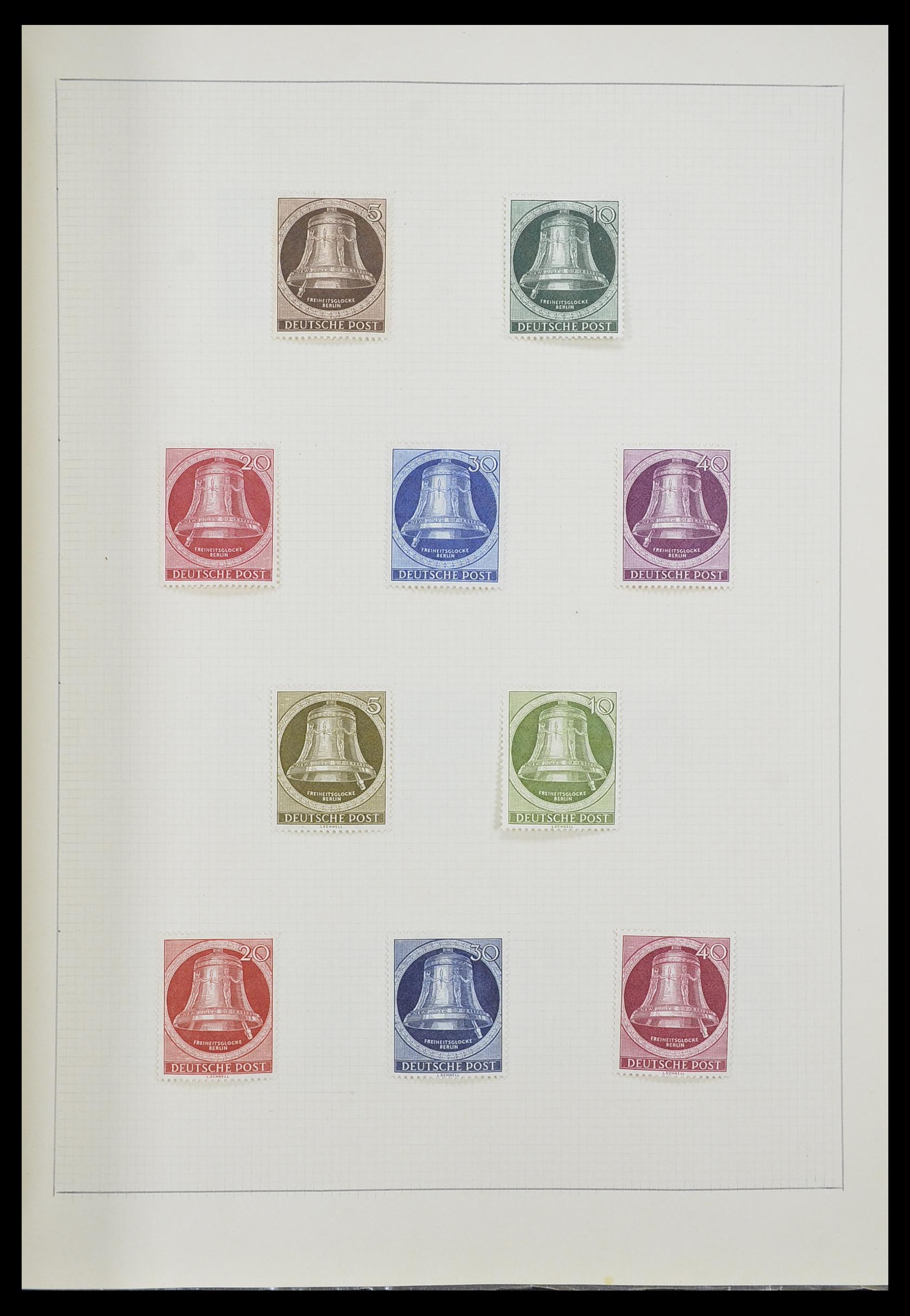 33406 039 - Postzegelverzameling 33406 Europese landen 1938-1955.