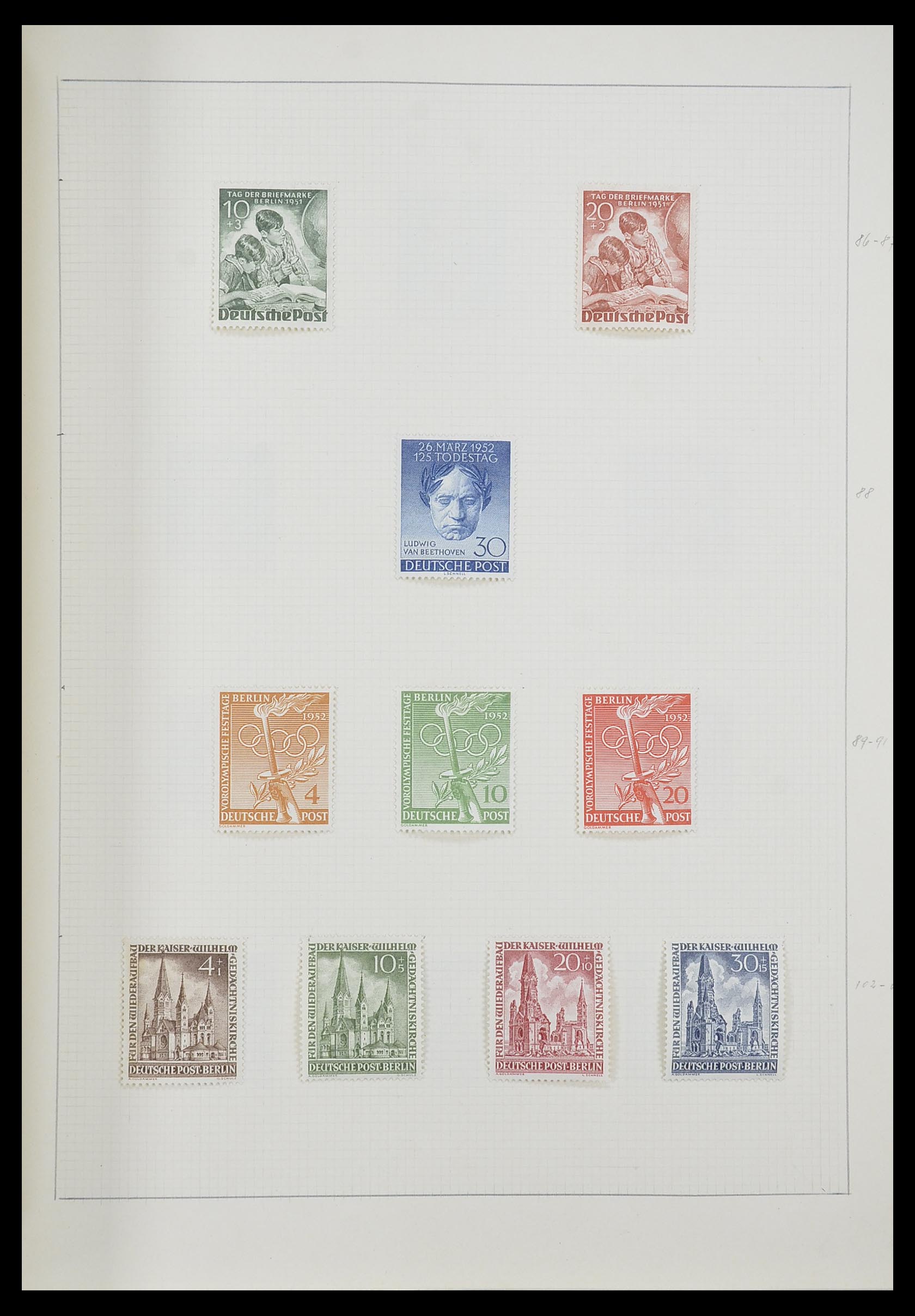 33406 040 - Postzegelverzameling 33406 Europese landen 1938-1955.