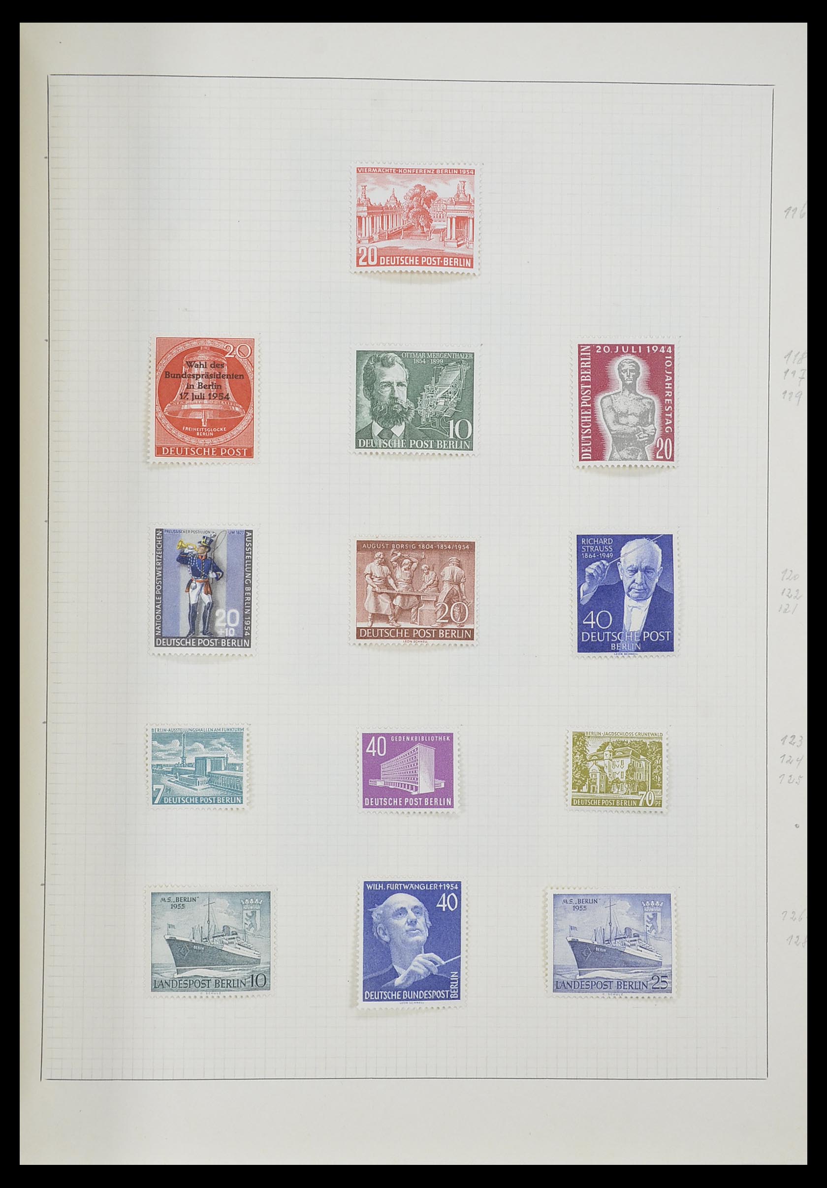 33406 043 - Postzegelverzameling 33406 Europese landen 1938-1955.