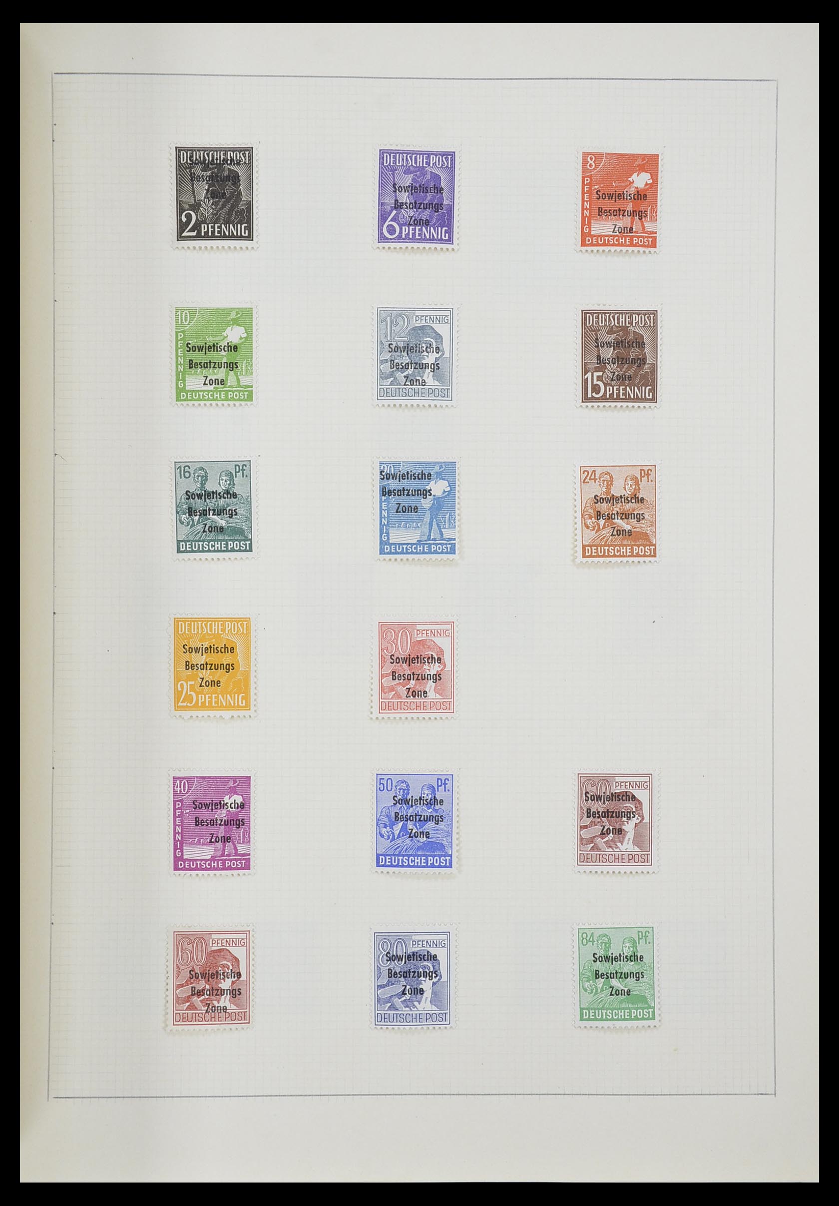 33406 045 - Postzegelverzameling 33406 Europese landen 1938-1955.