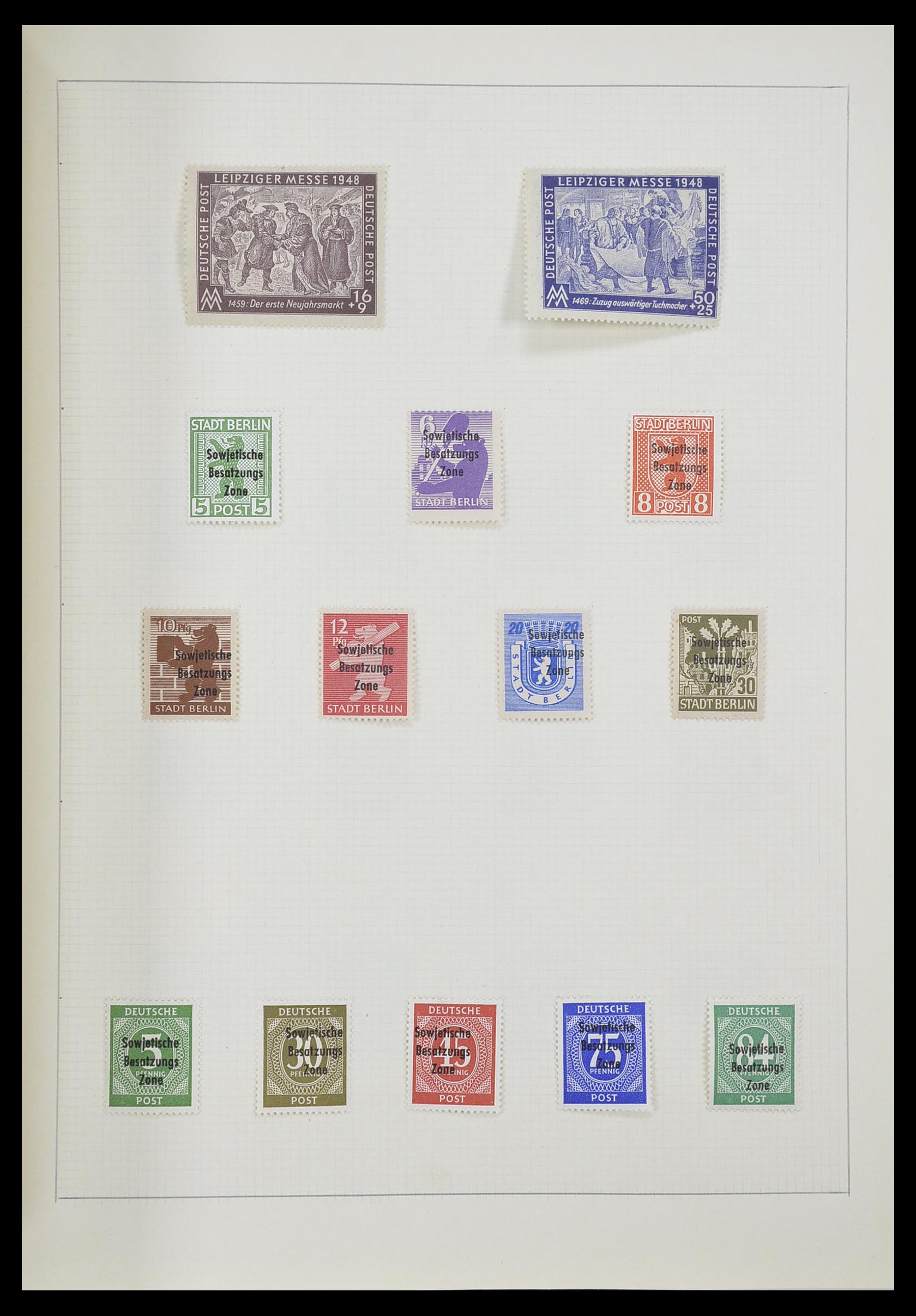 33406 046 - Postzegelverzameling 33406 Europese landen 1938-1955.