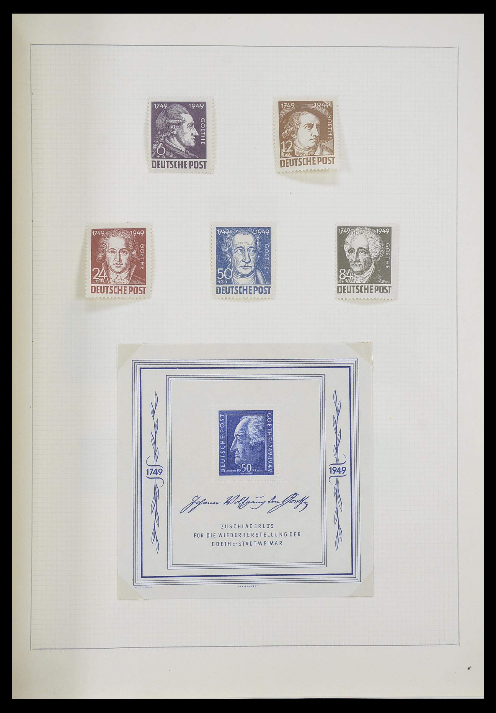 33406 049 - Postzegelverzameling 33406 Europese landen 1938-1955.