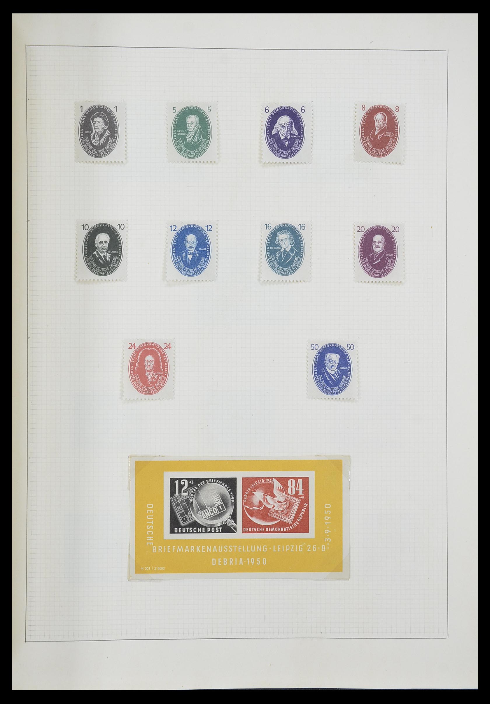 33406 052 - Postzegelverzameling 33406 Europese landen 1938-1955.