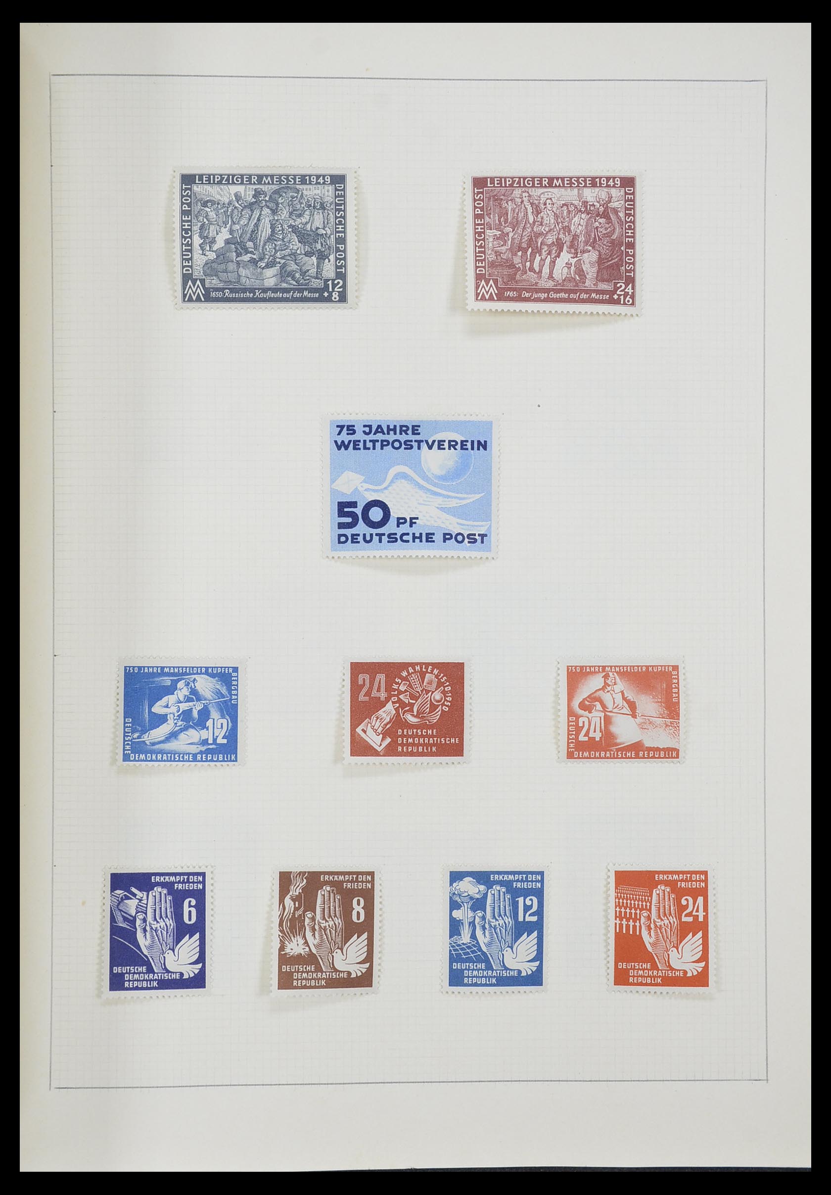 33406 053 - Postzegelverzameling 33406 Europese landen 1938-1955.