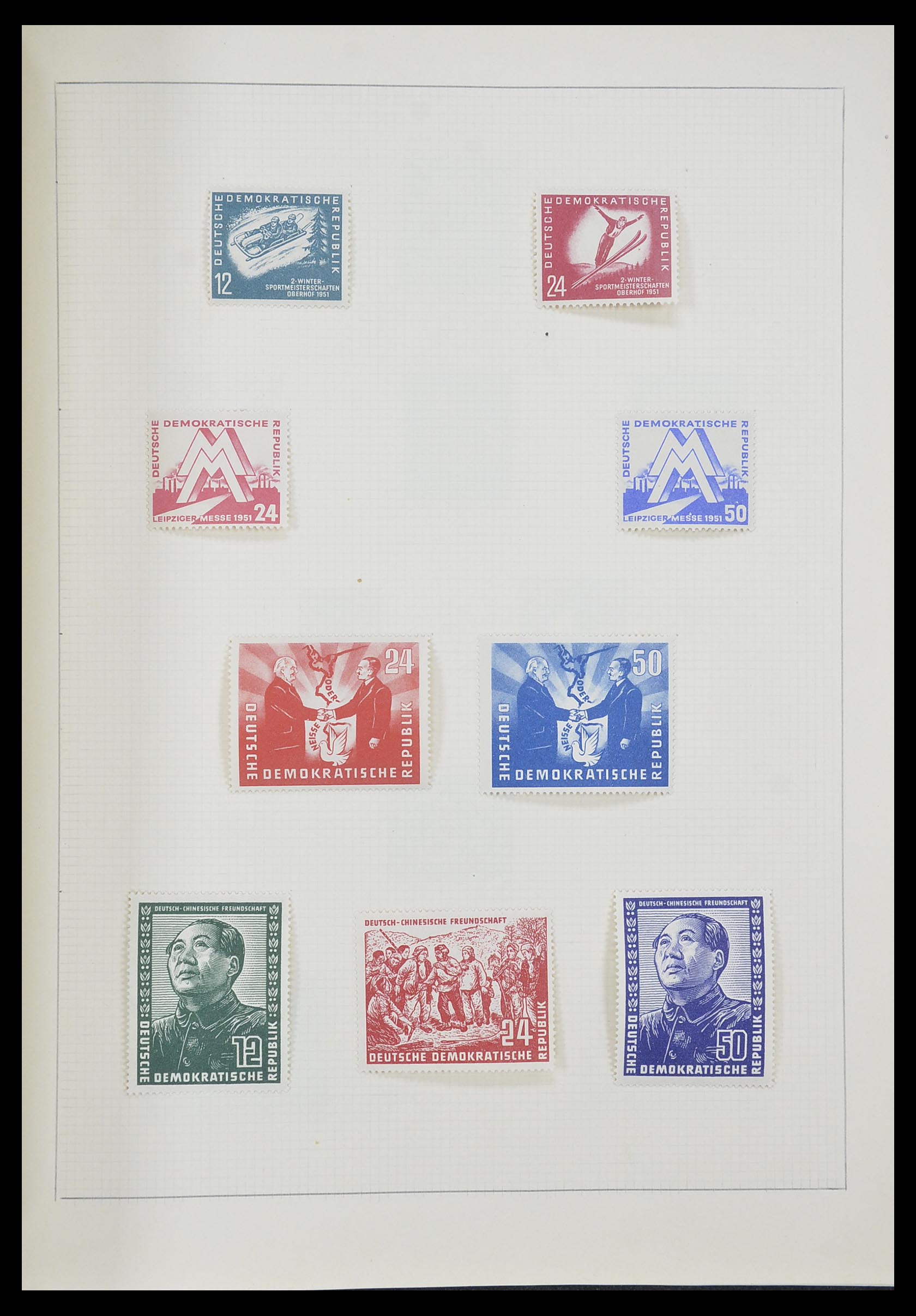 33406 054 - Postzegelverzameling 33406 Europese landen 1938-1955.