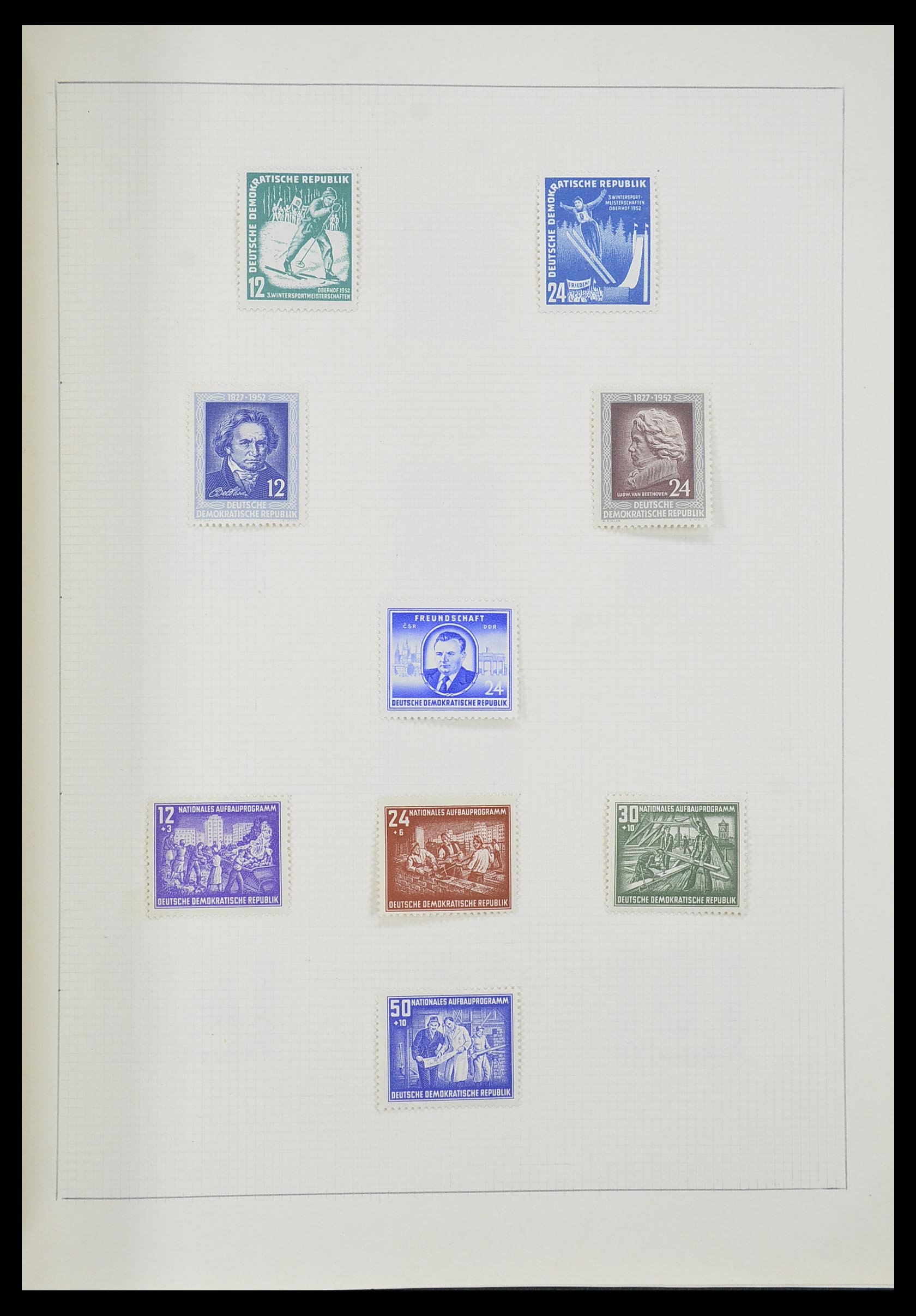 33406 056 - Postzegelverzameling 33406 Europese landen 1938-1955.