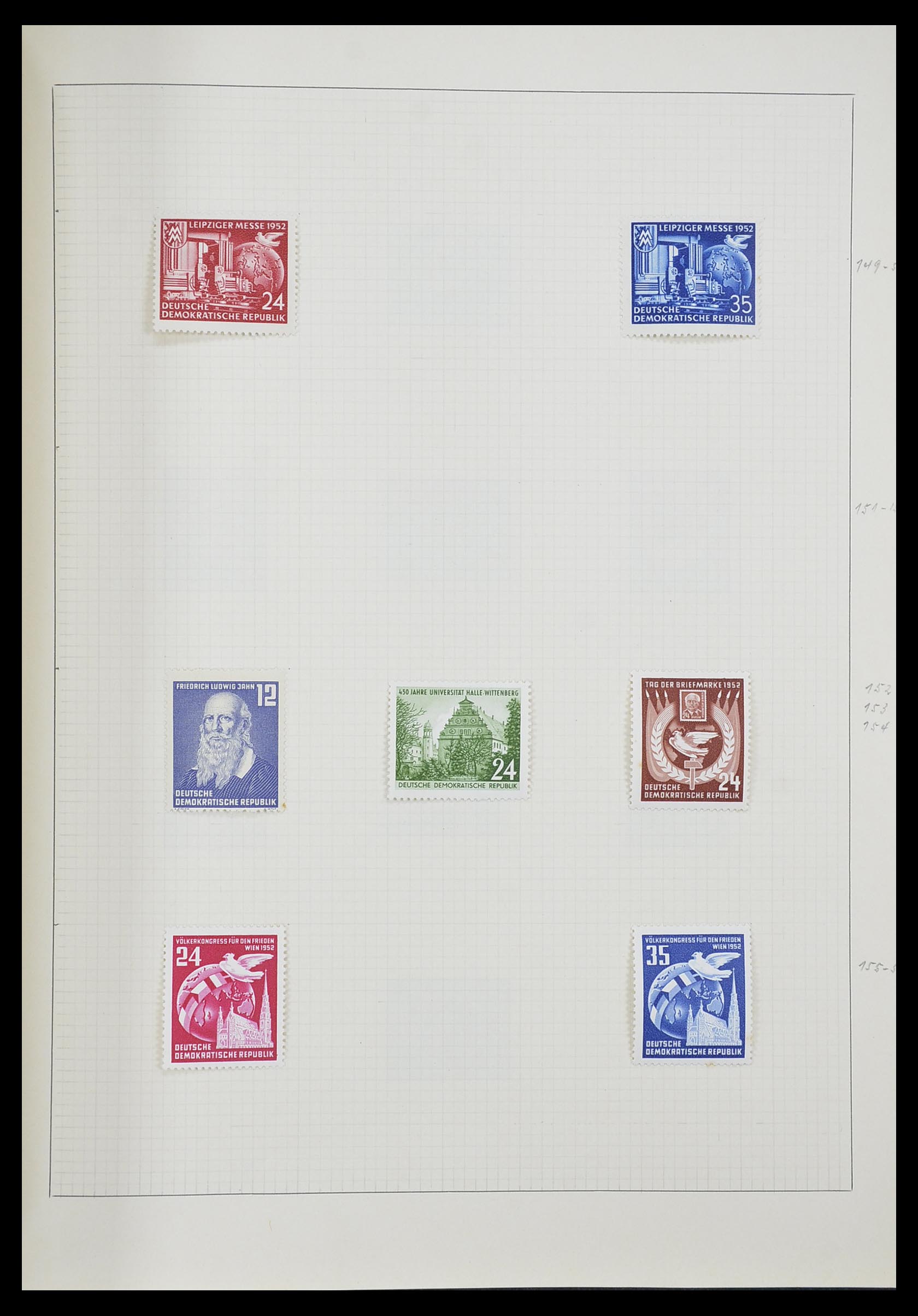 33406 058 - Postzegelverzameling 33406 Europese landen 1938-1955.
