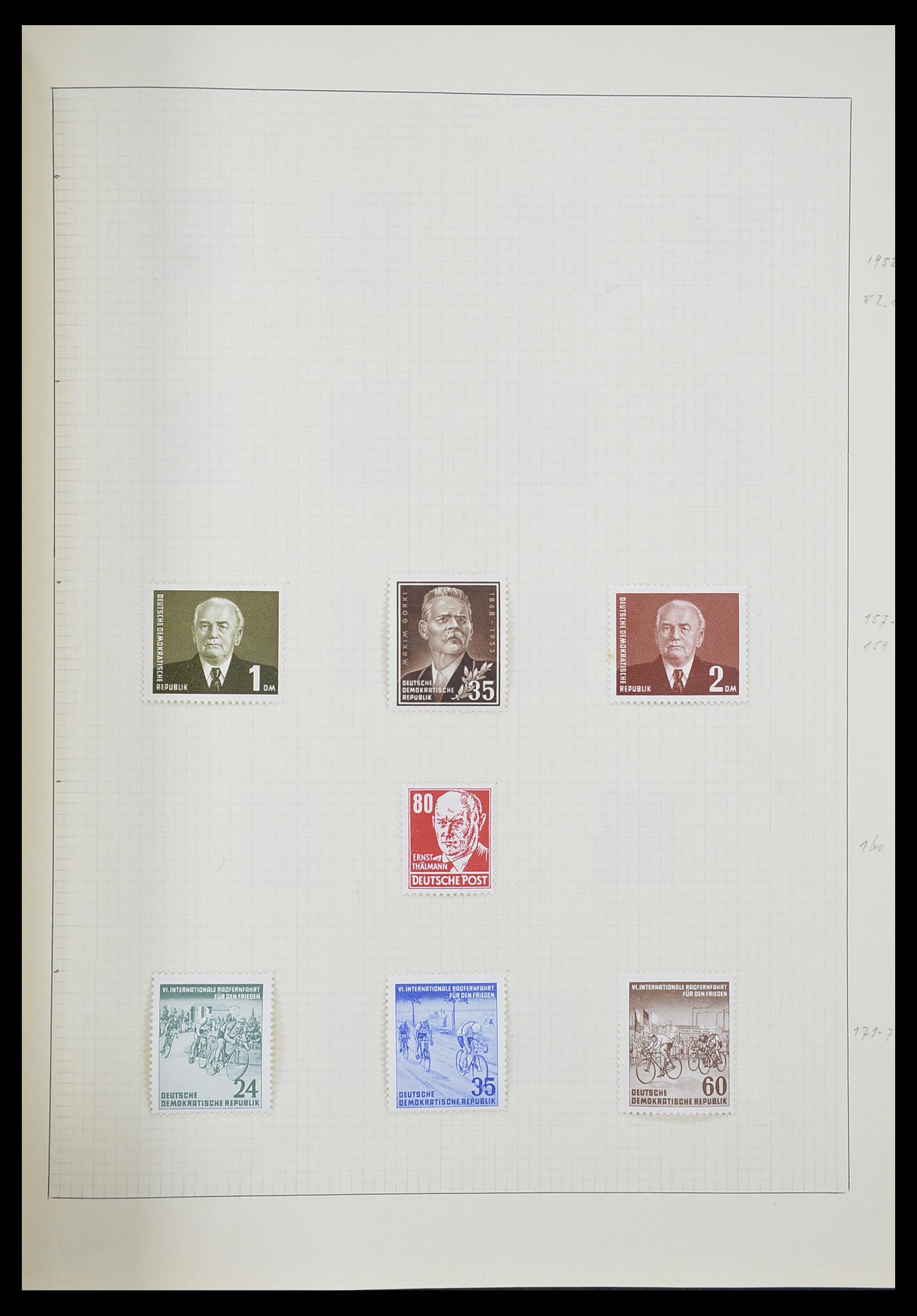 33406 060 - Postzegelverzameling 33406 Europese landen 1938-1955.