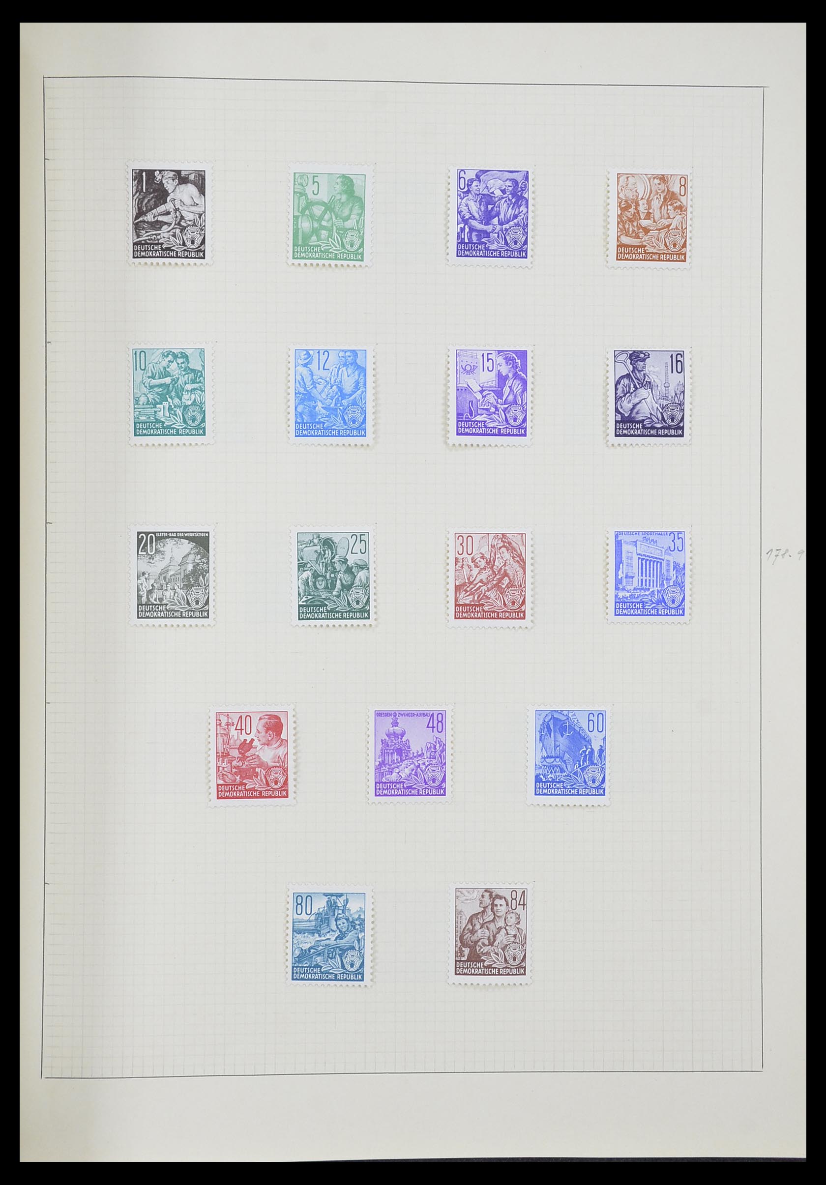 33406 061 - Postzegelverzameling 33406 Europese landen 1938-1955.