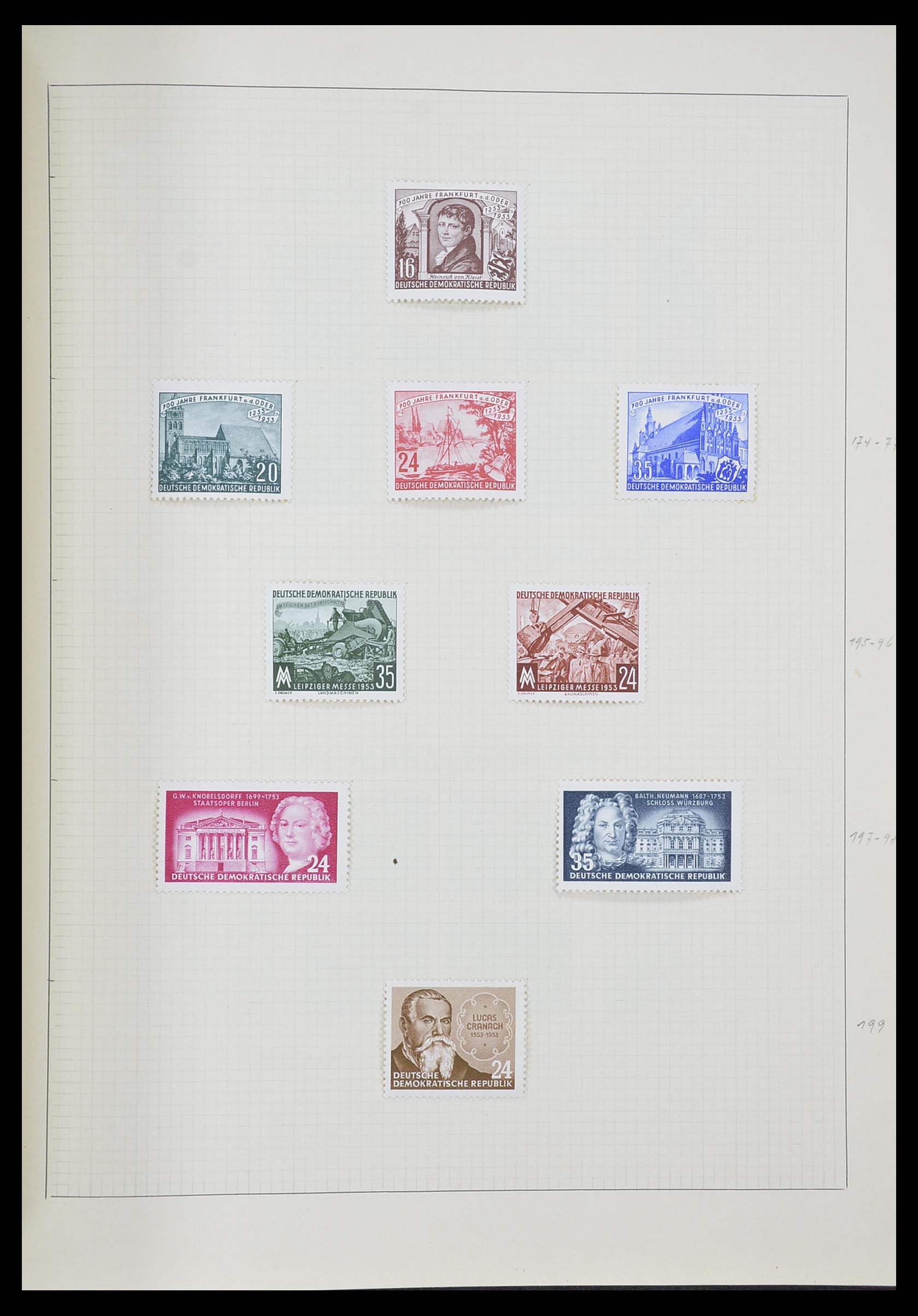 33406 062 - Postzegelverzameling 33406 Europese landen 1938-1955.