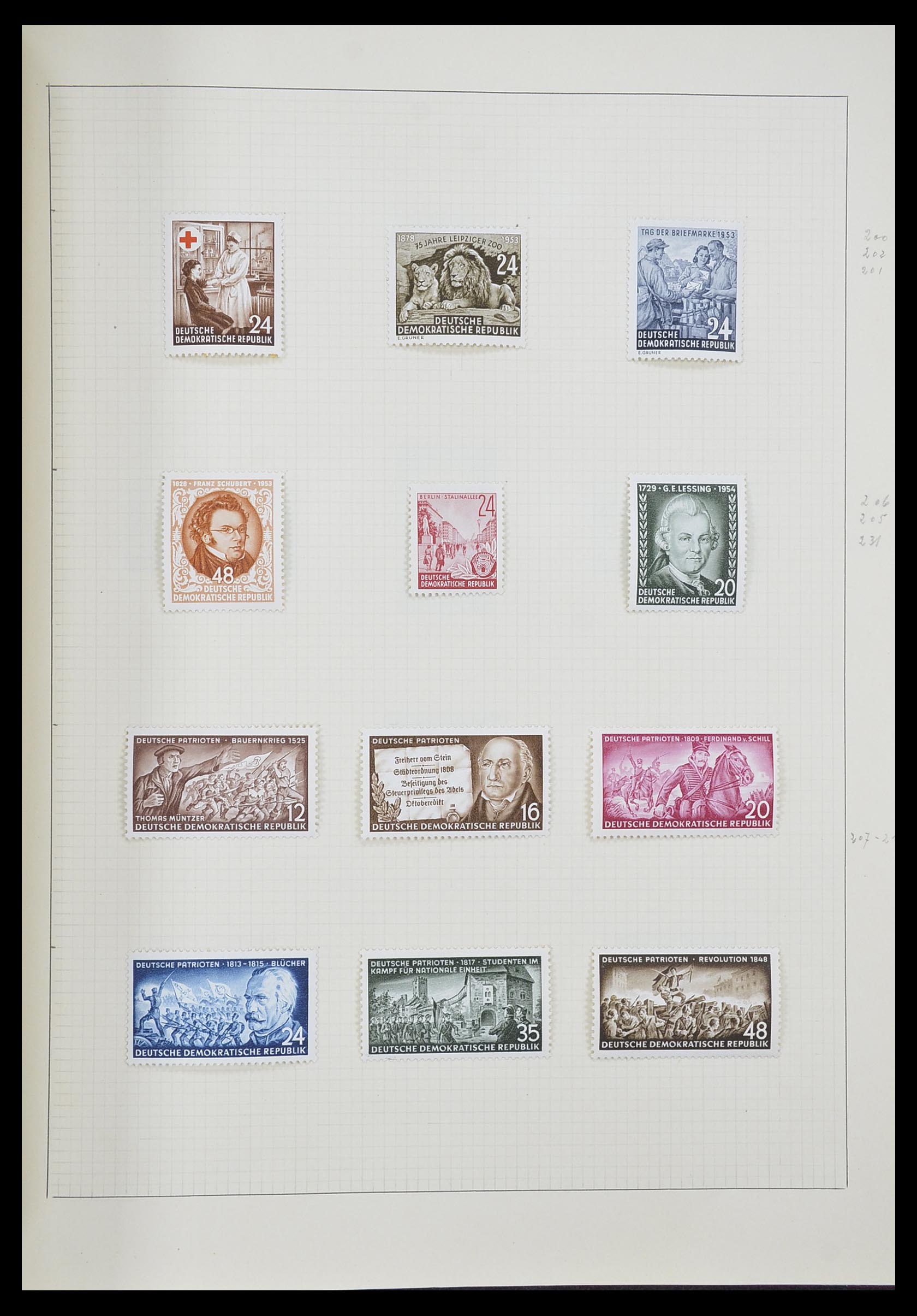 33406 064 - Postzegelverzameling 33406 Europese landen 1938-1955.