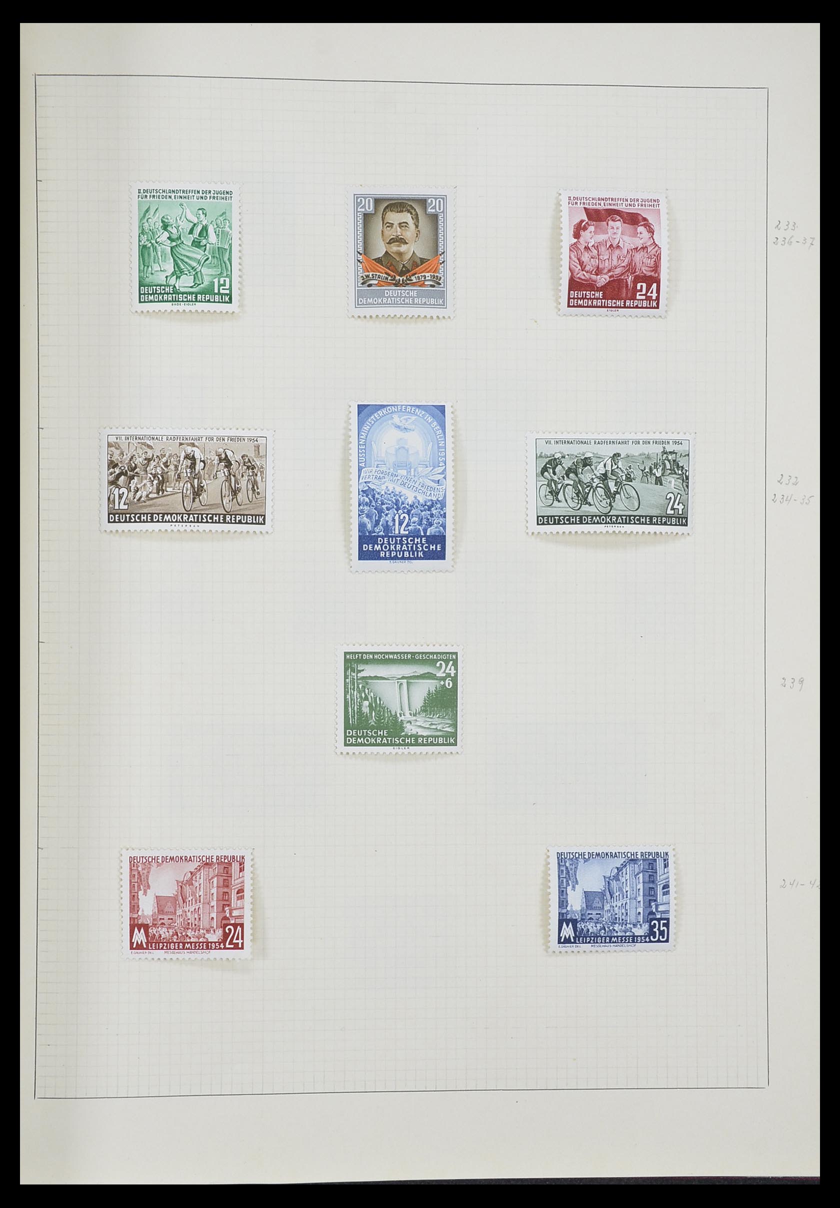 33406 065 - Postzegelverzameling 33406 Europese landen 1938-1955.