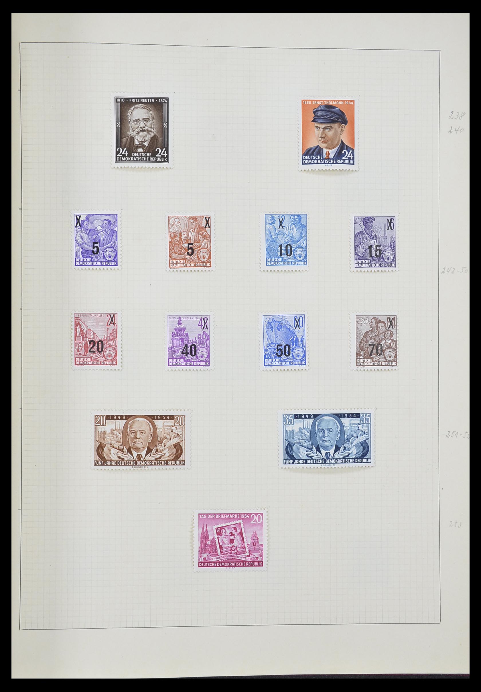 33406 066 - Postzegelverzameling 33406 Europese landen 1938-1955.