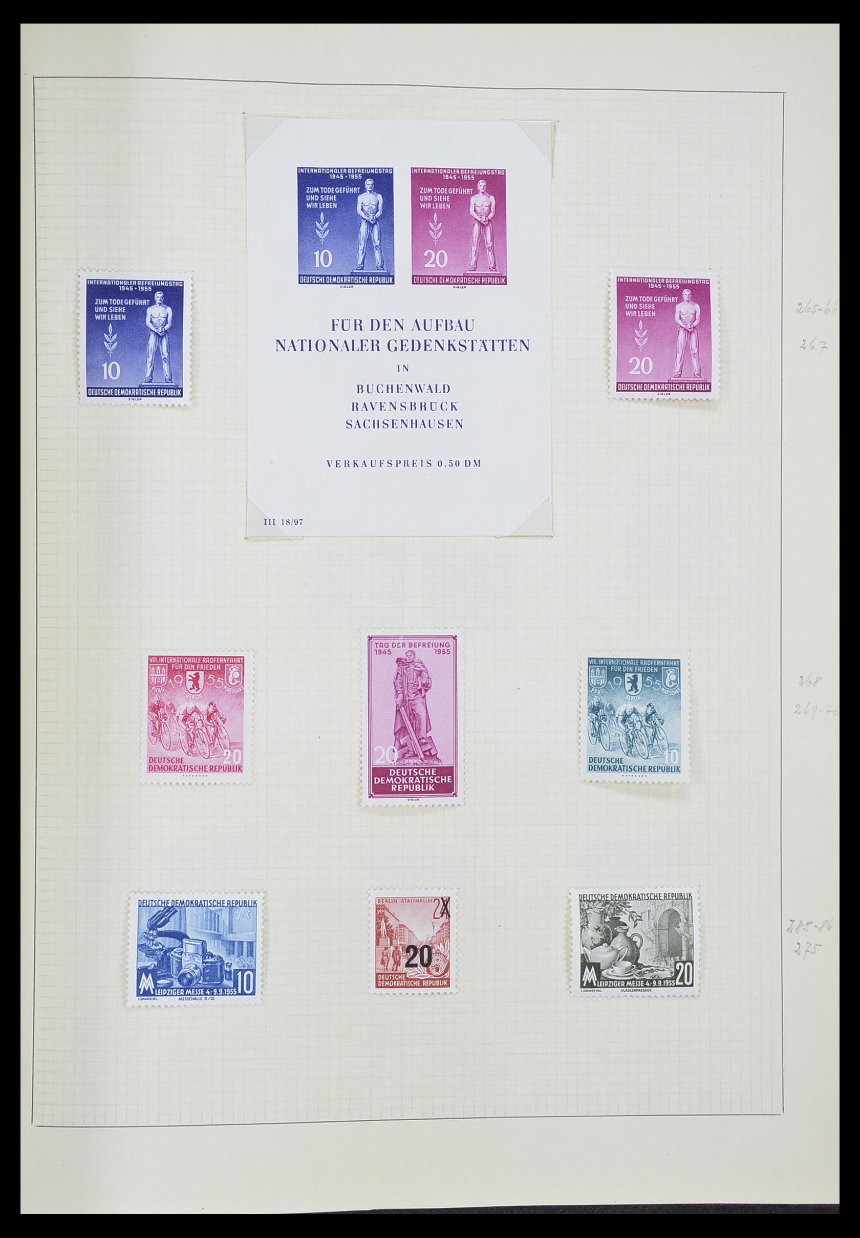 33406 068 - Postzegelverzameling 33406 Europese landen 1938-1955.