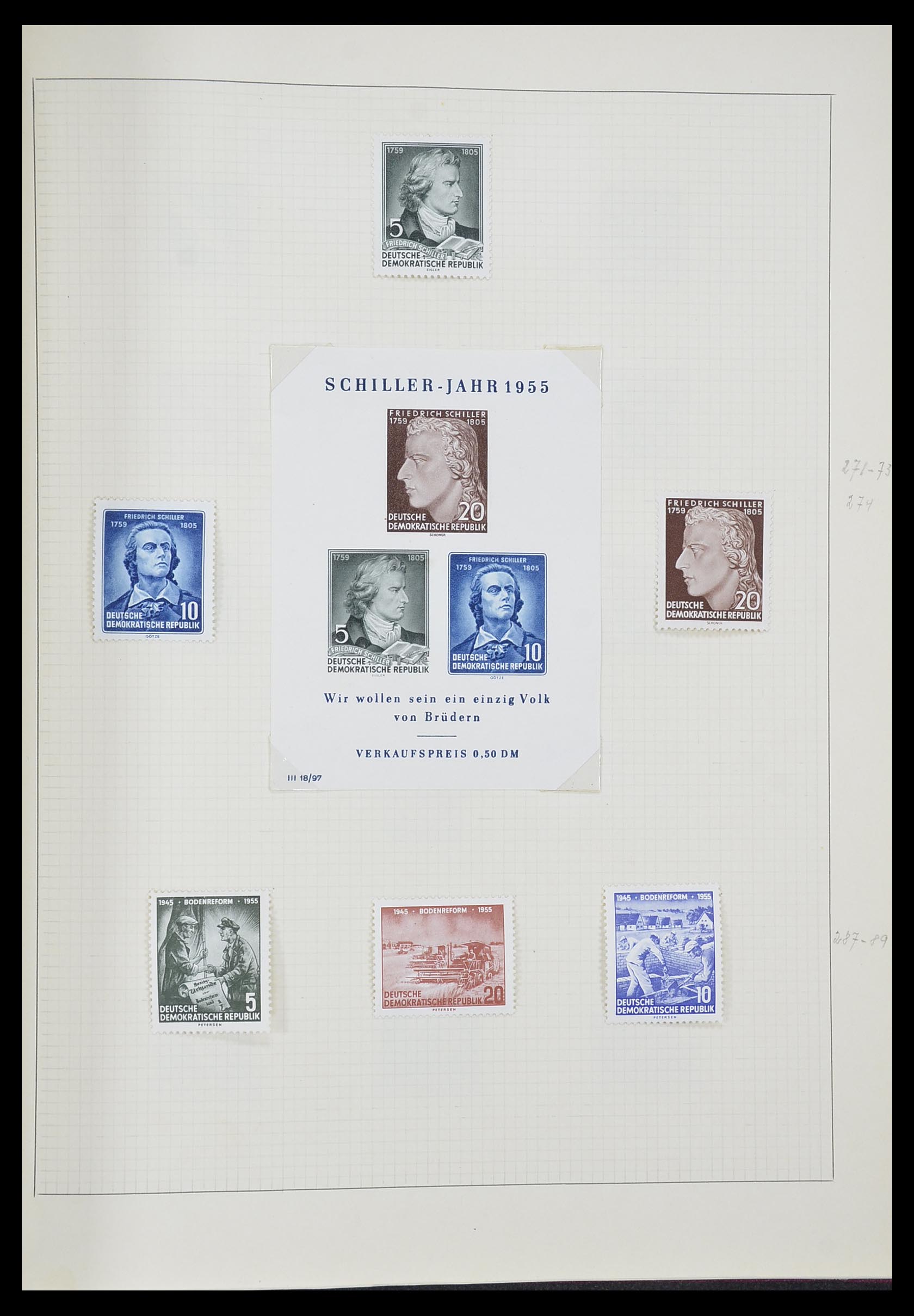 33406 069 - Postzegelverzameling 33406 Europese landen 1938-1955.