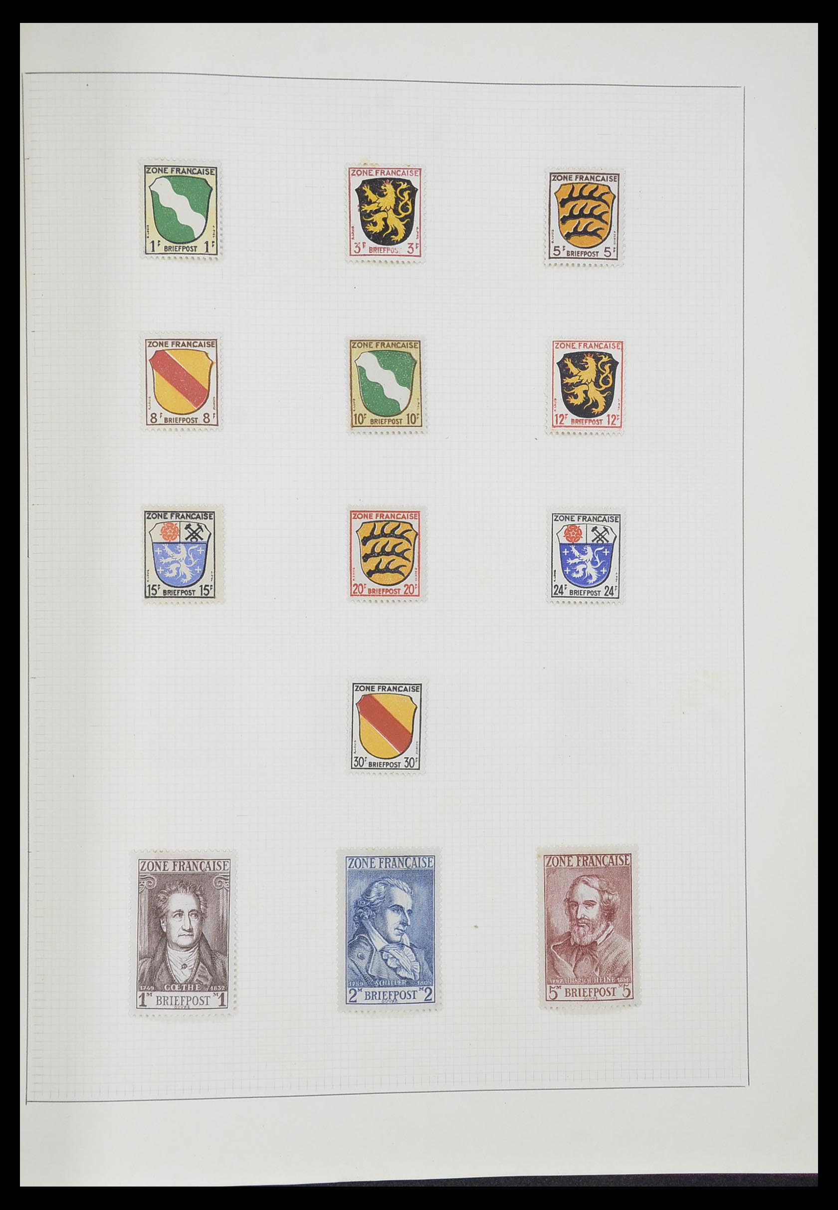 33406 070 - Postzegelverzameling 33406 Europese landen 1938-1955.