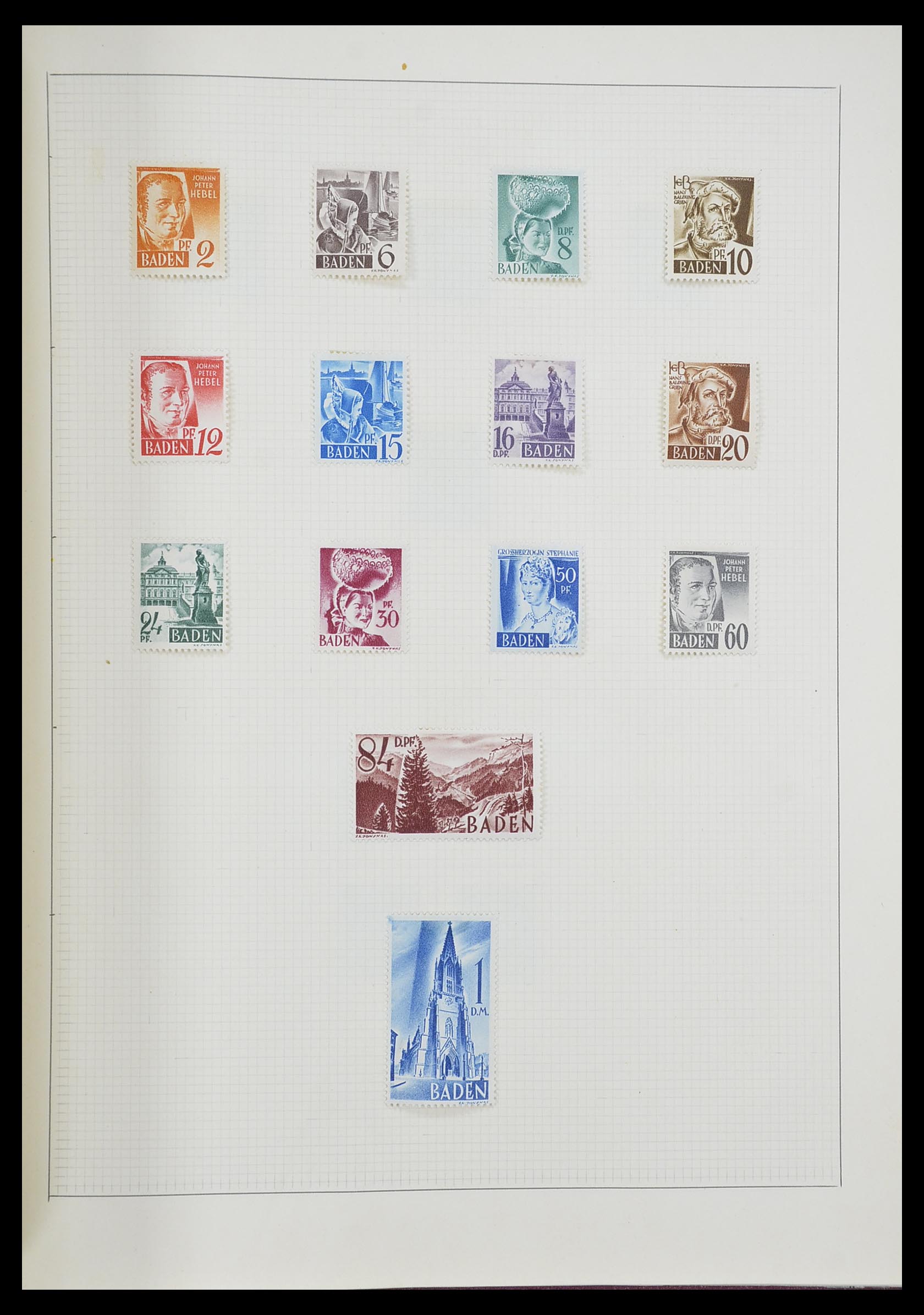 33406 072 - Postzegelverzameling 33406 Europese landen 1938-1955.