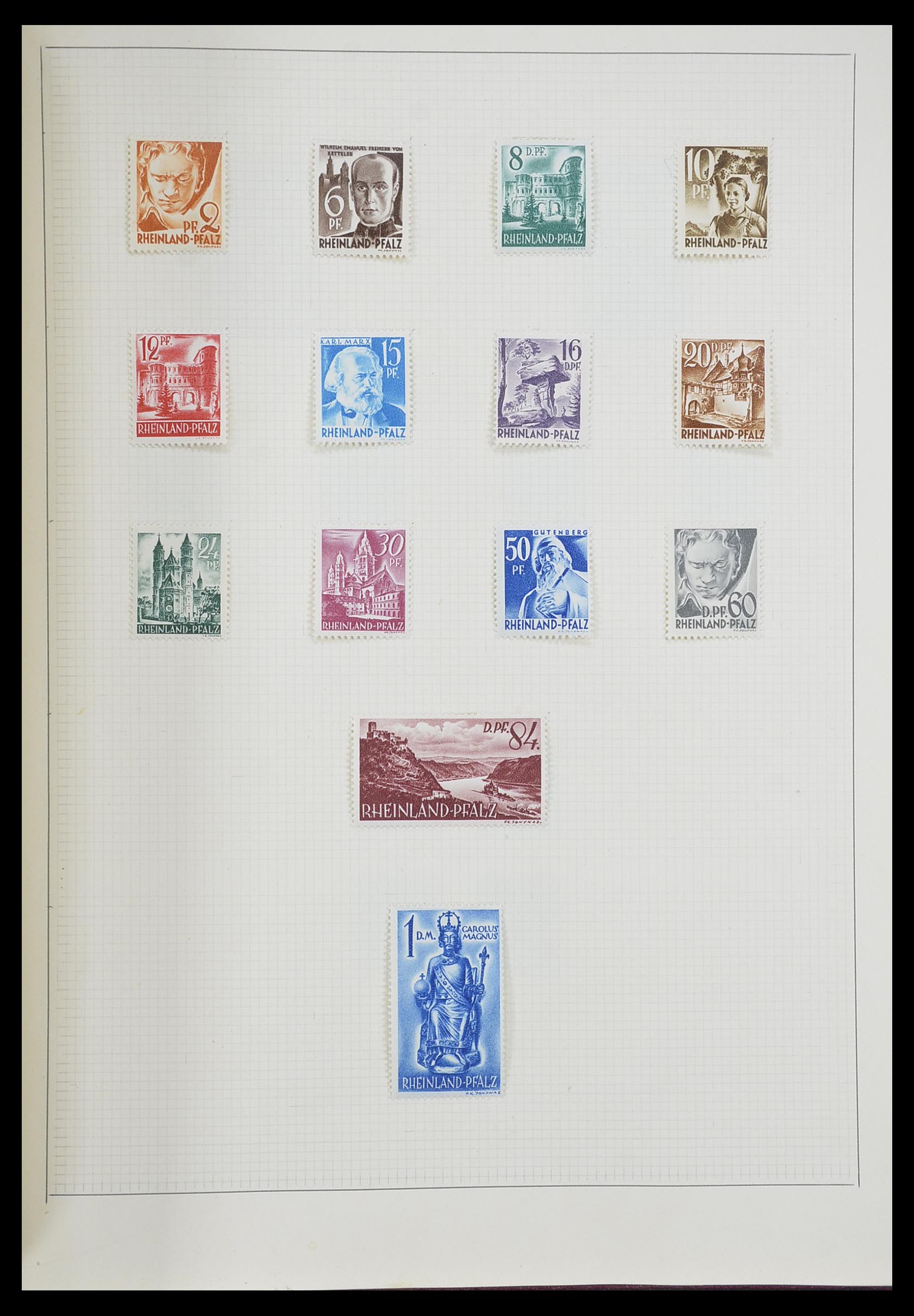 33406 078 - Postzegelverzameling 33406 Europese landen 1938-1955.