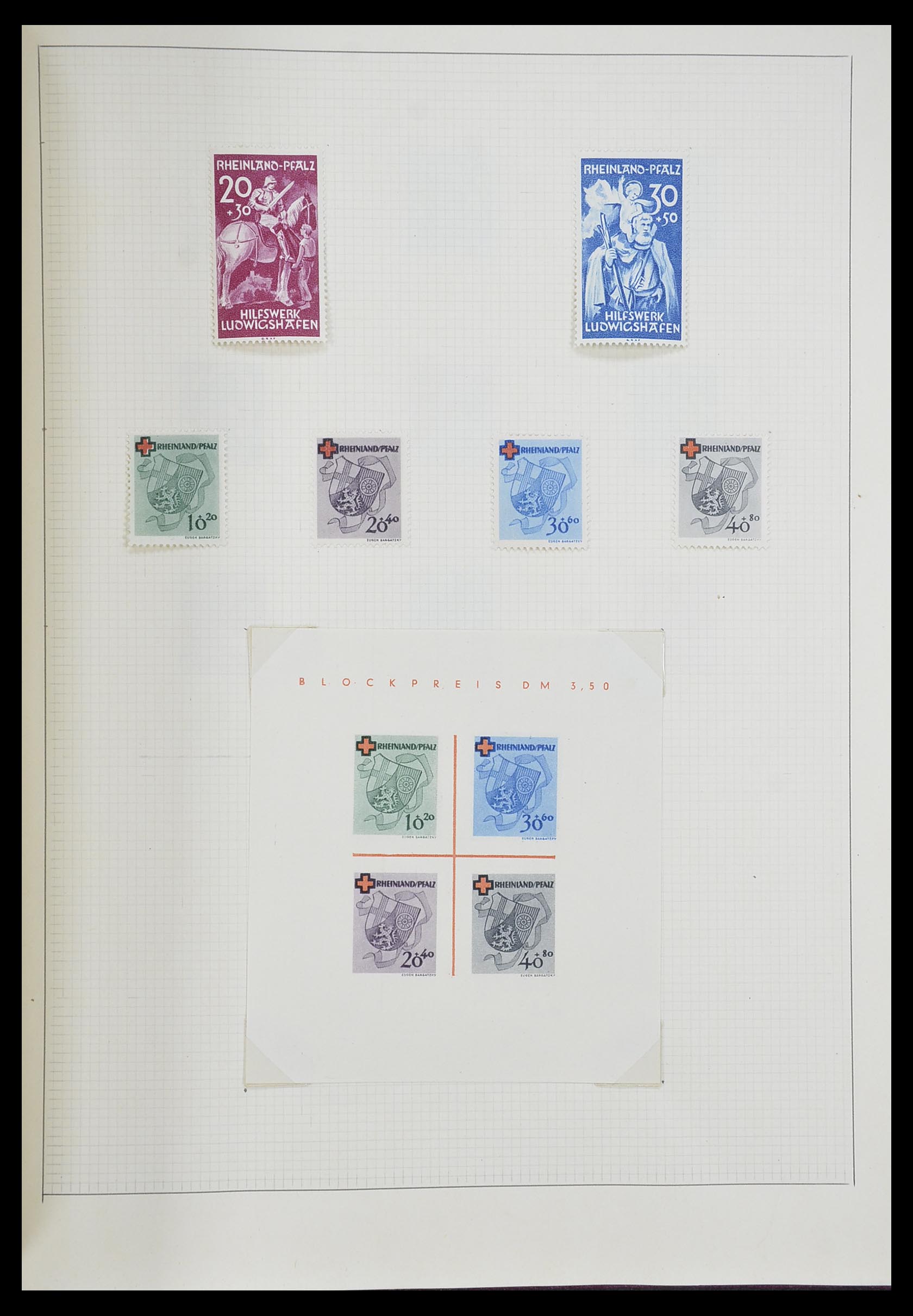 33406 079 - Postzegelverzameling 33406 Europese landen 1938-1955.