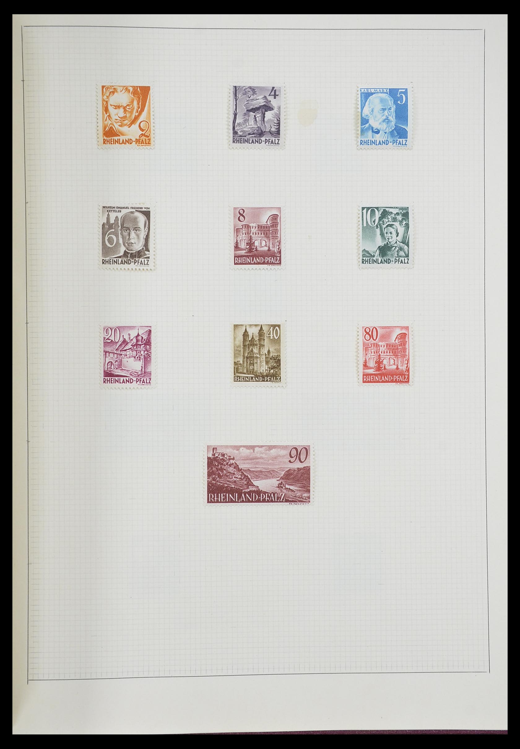 33406 080 - Postzegelverzameling 33406 Europese landen 1938-1955.