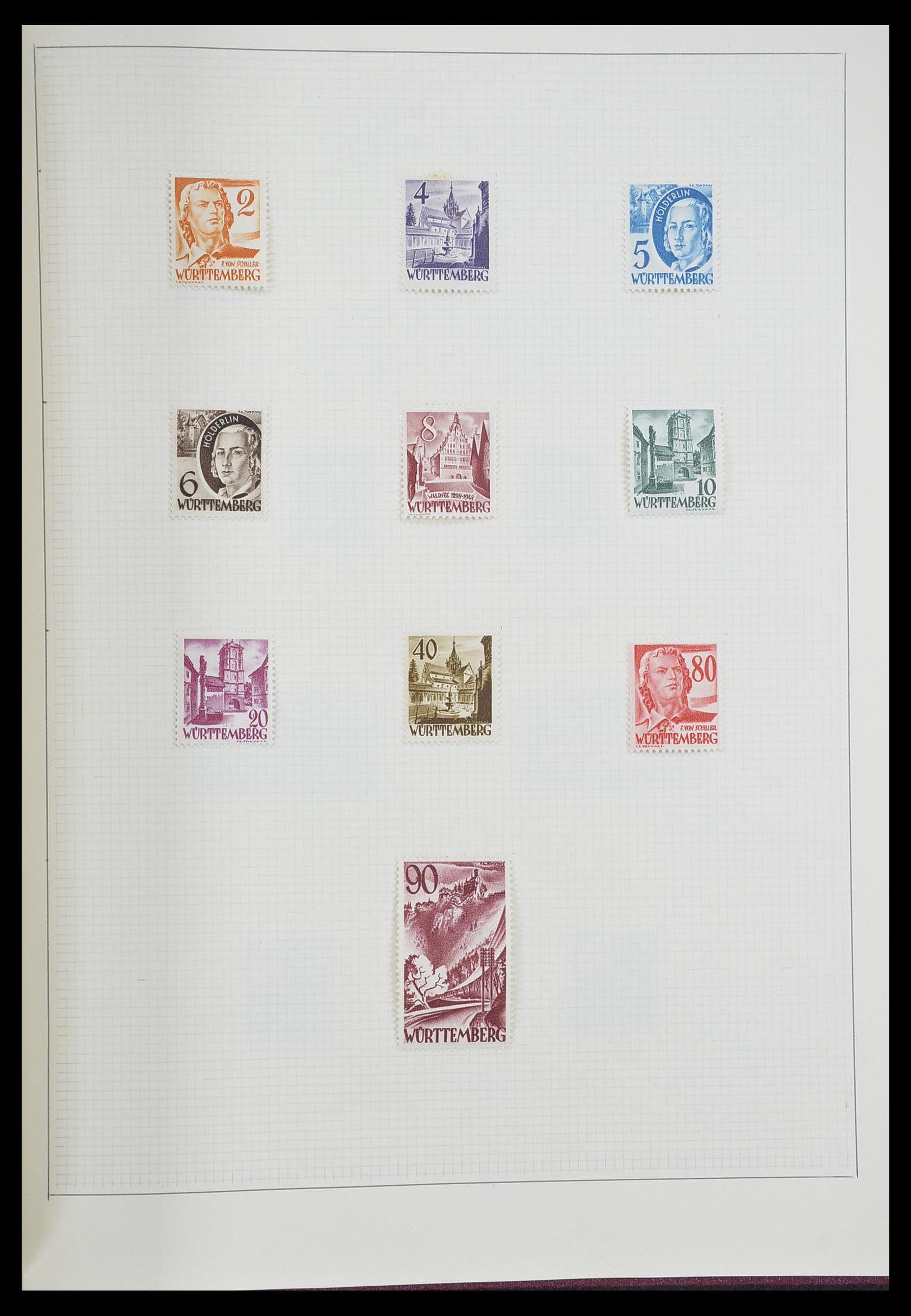 33406 085 - Postzegelverzameling 33406 Europese landen 1938-1955.