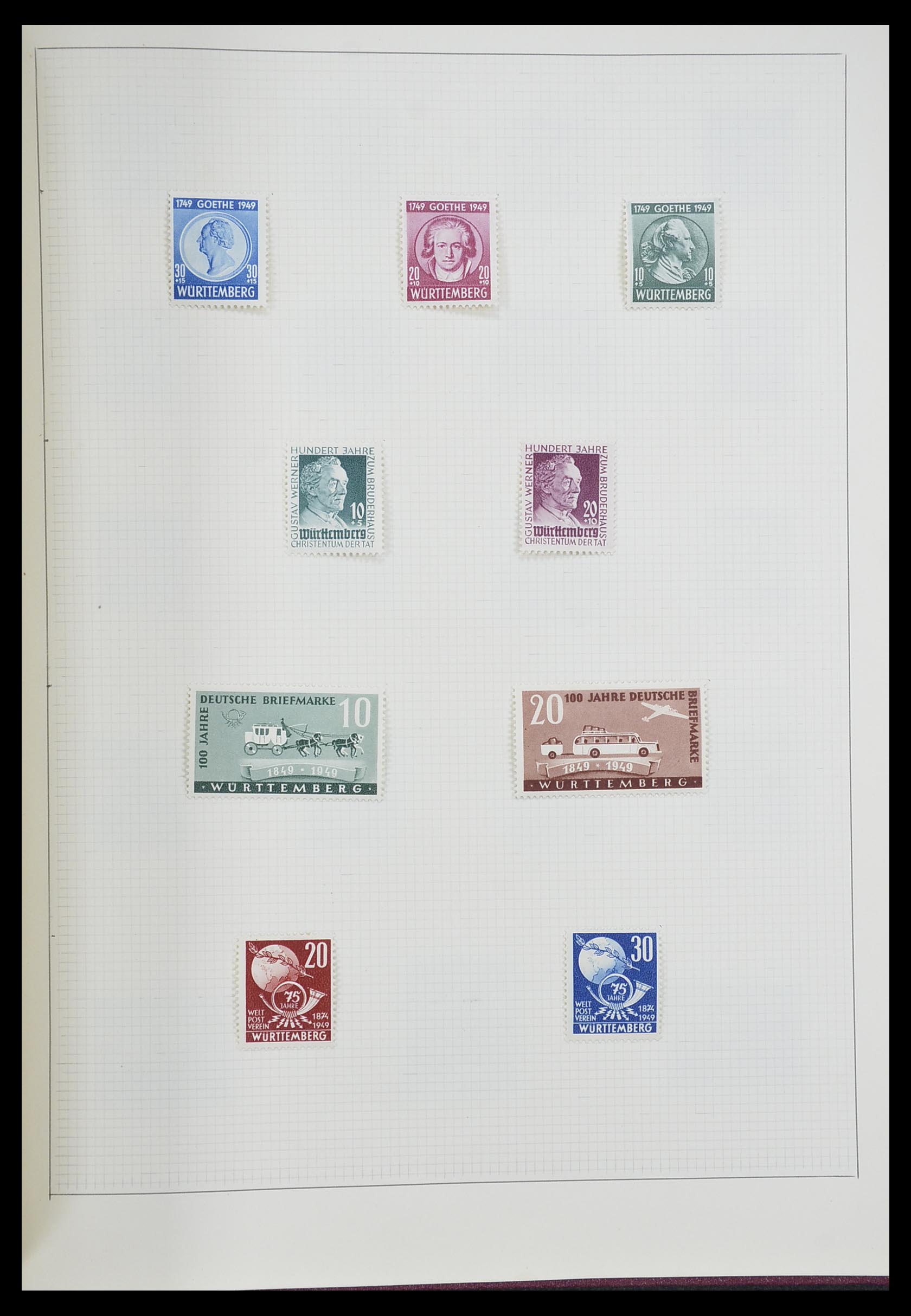 33406 086 - Postzegelverzameling 33406 Europese landen 1938-1955.