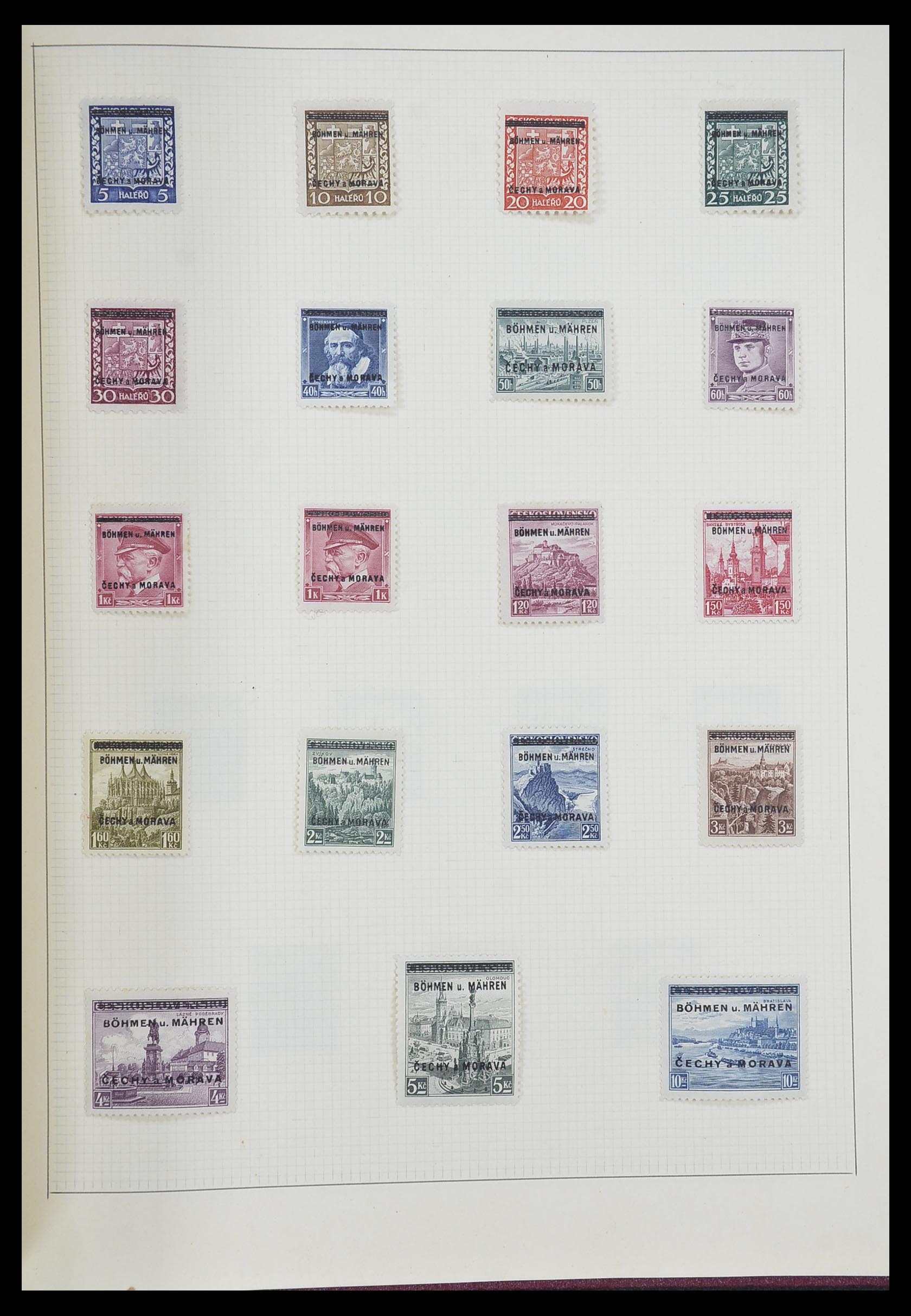 33406 087 - Postzegelverzameling 33406 Europese landen 1938-1955.