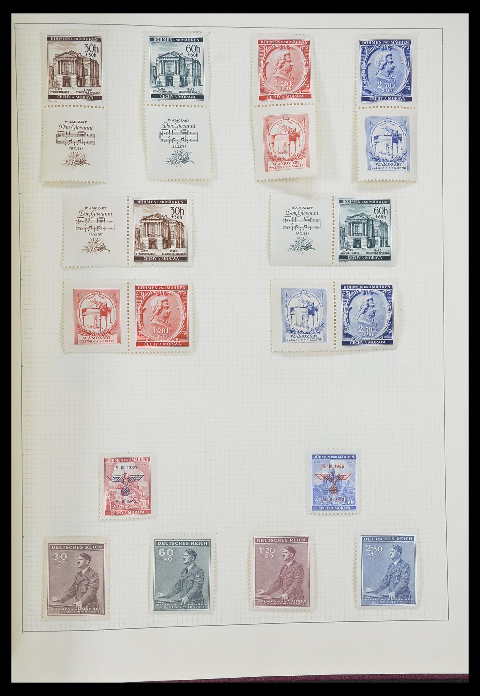 33406 090 - Postzegelverzameling 33406 Europese landen 1938-1955.