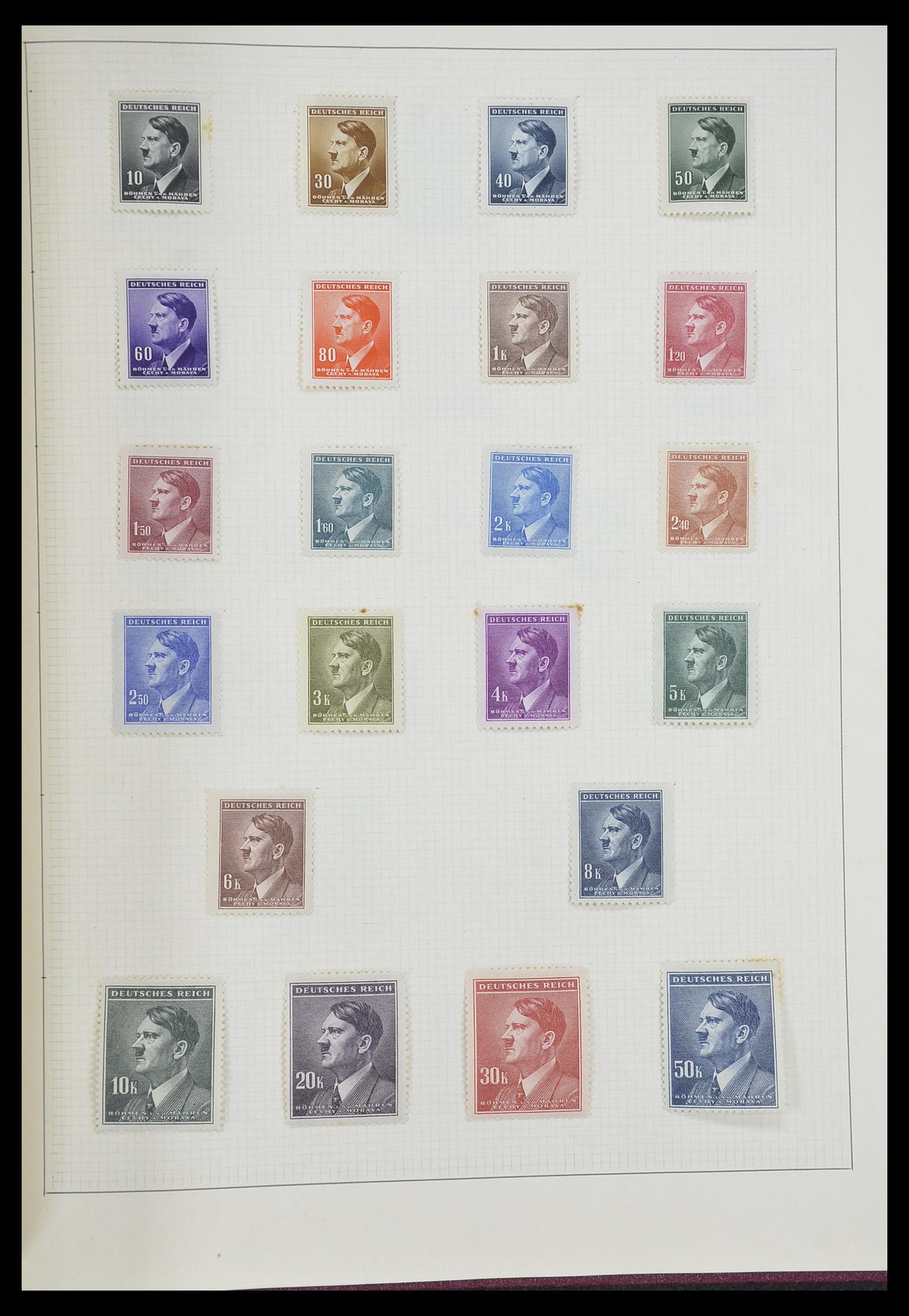 33406 091 - Postzegelverzameling 33406 Europese landen 1938-1955.