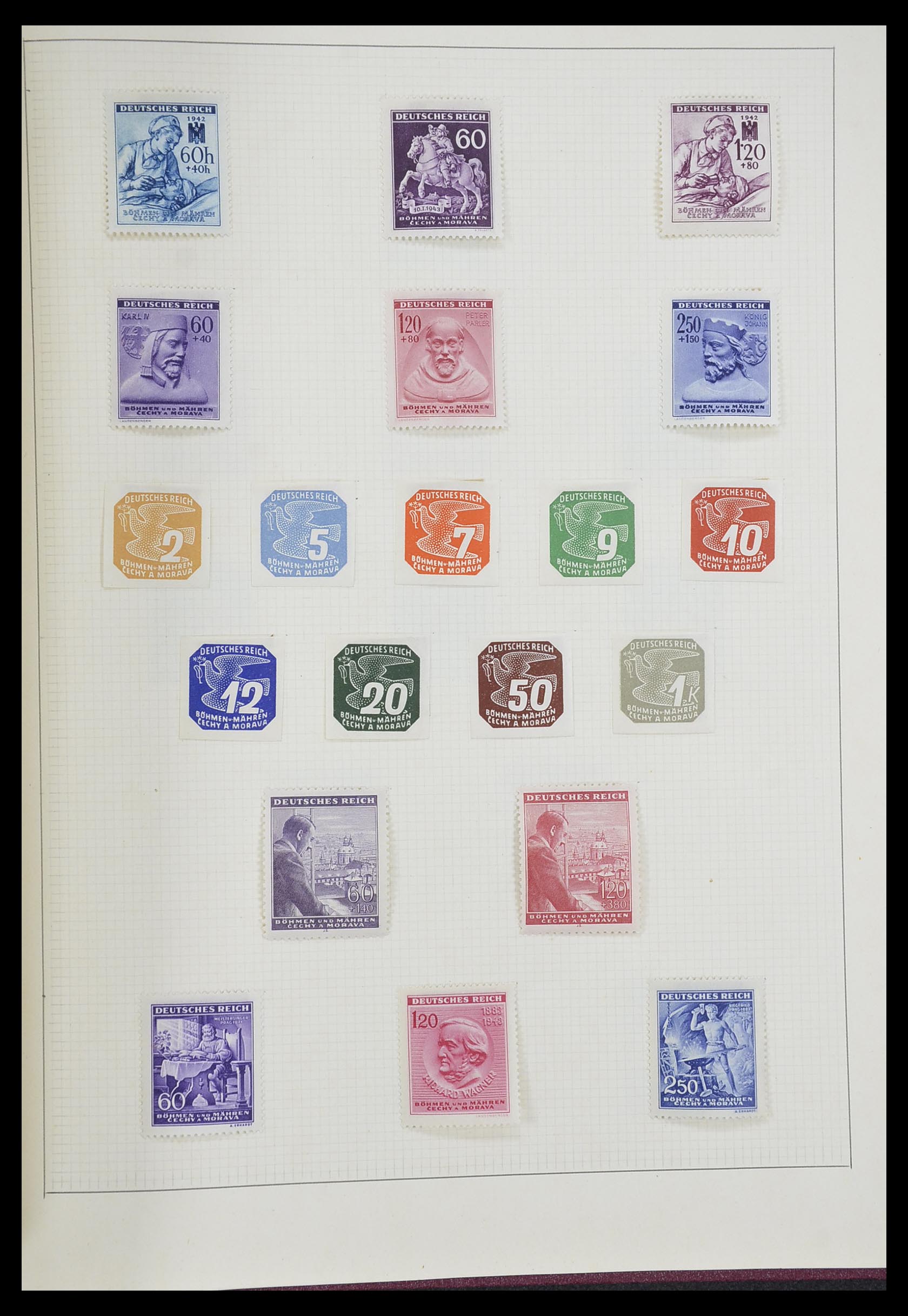 33406 092 - Postzegelverzameling 33406 Europese landen 1938-1955.