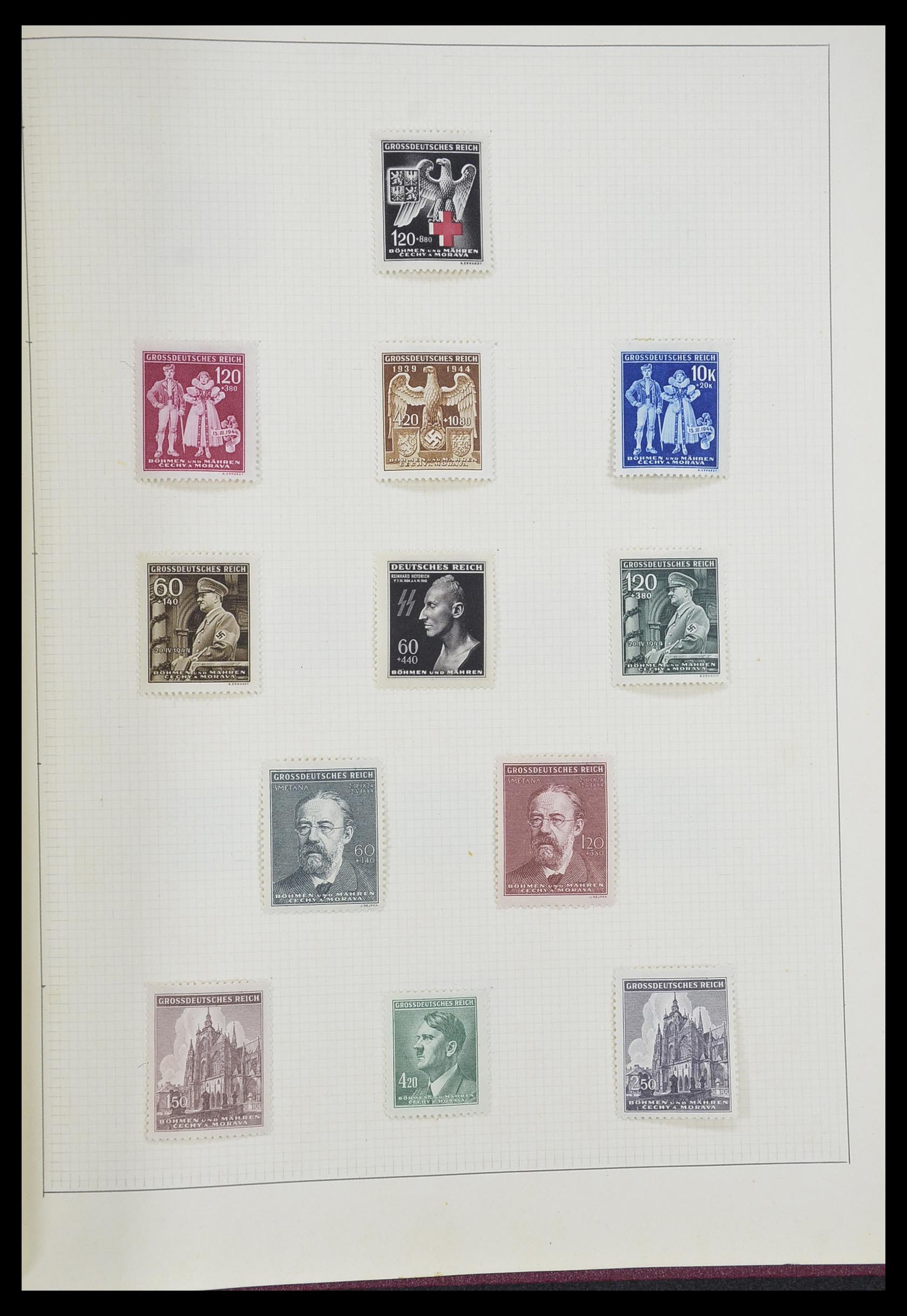 33406 093 - Postzegelverzameling 33406 Europese landen 1938-1955.