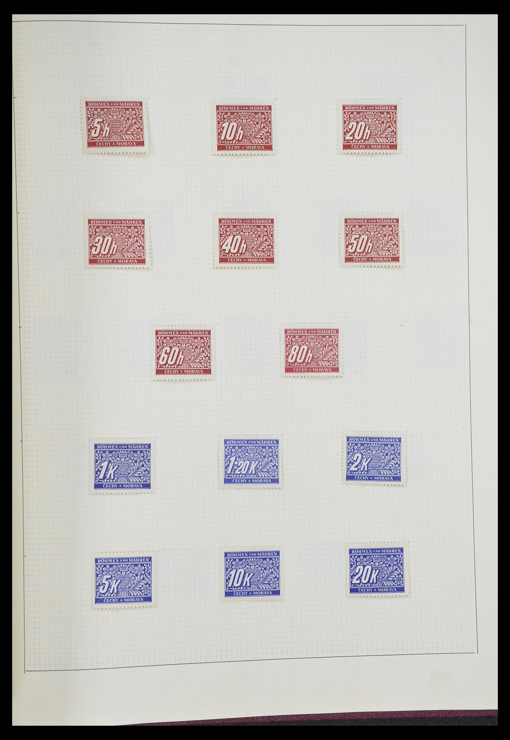 33406 094 - Postzegelverzameling 33406 Europese landen 1938-1955.