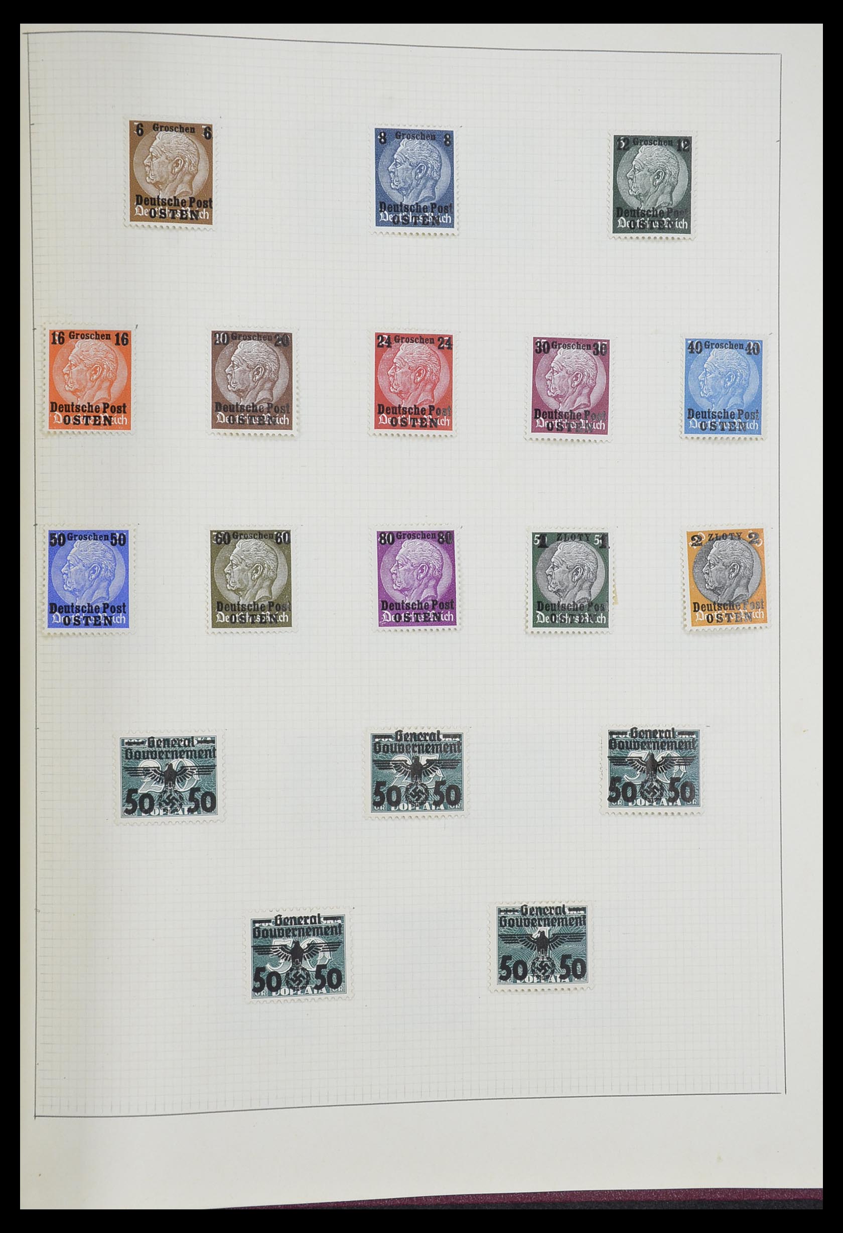 33406 095 - Postzegelverzameling 33406 Europese landen 1938-1955.