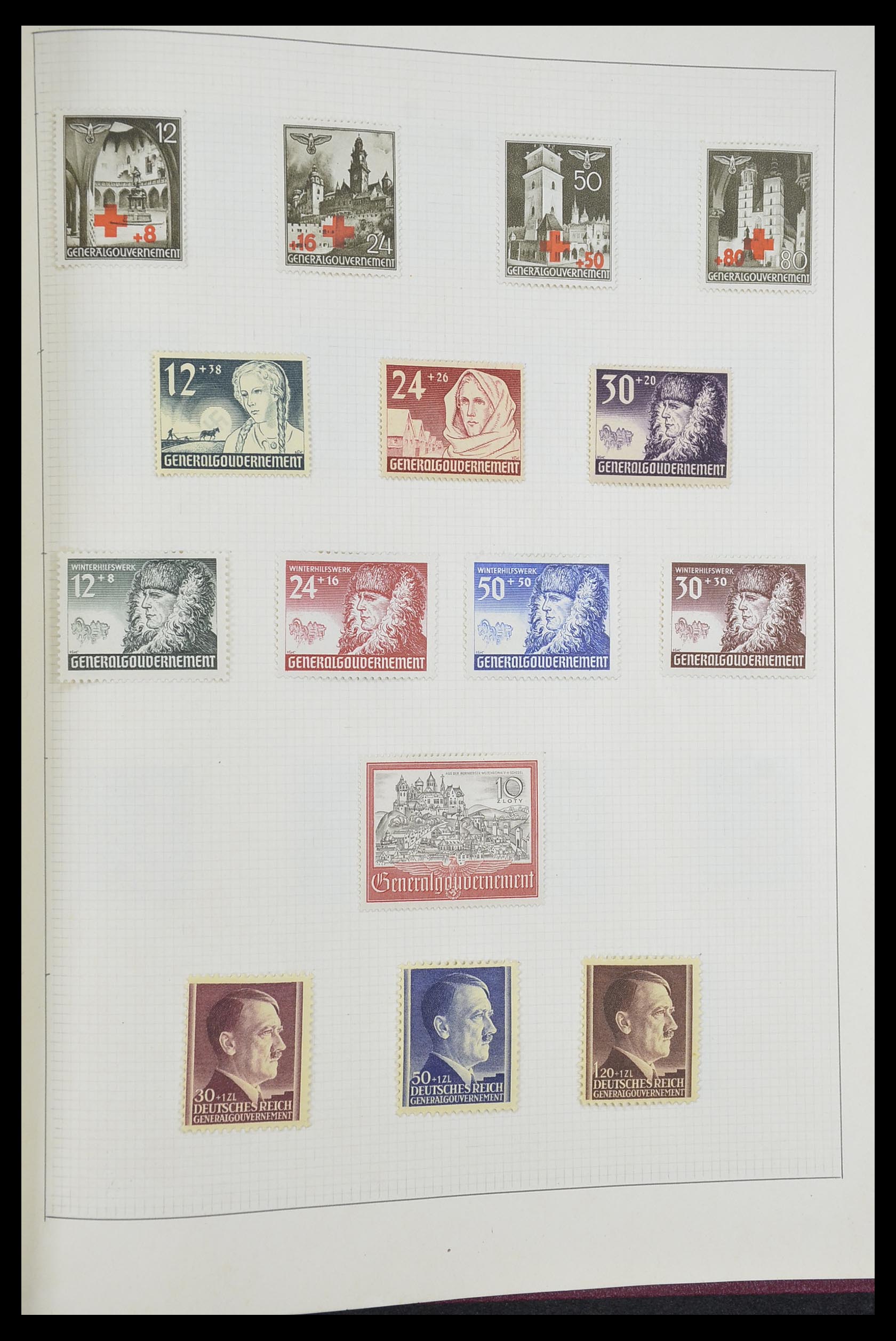 33406 098 - Stamp collection 33406 European countries 1938-1955.